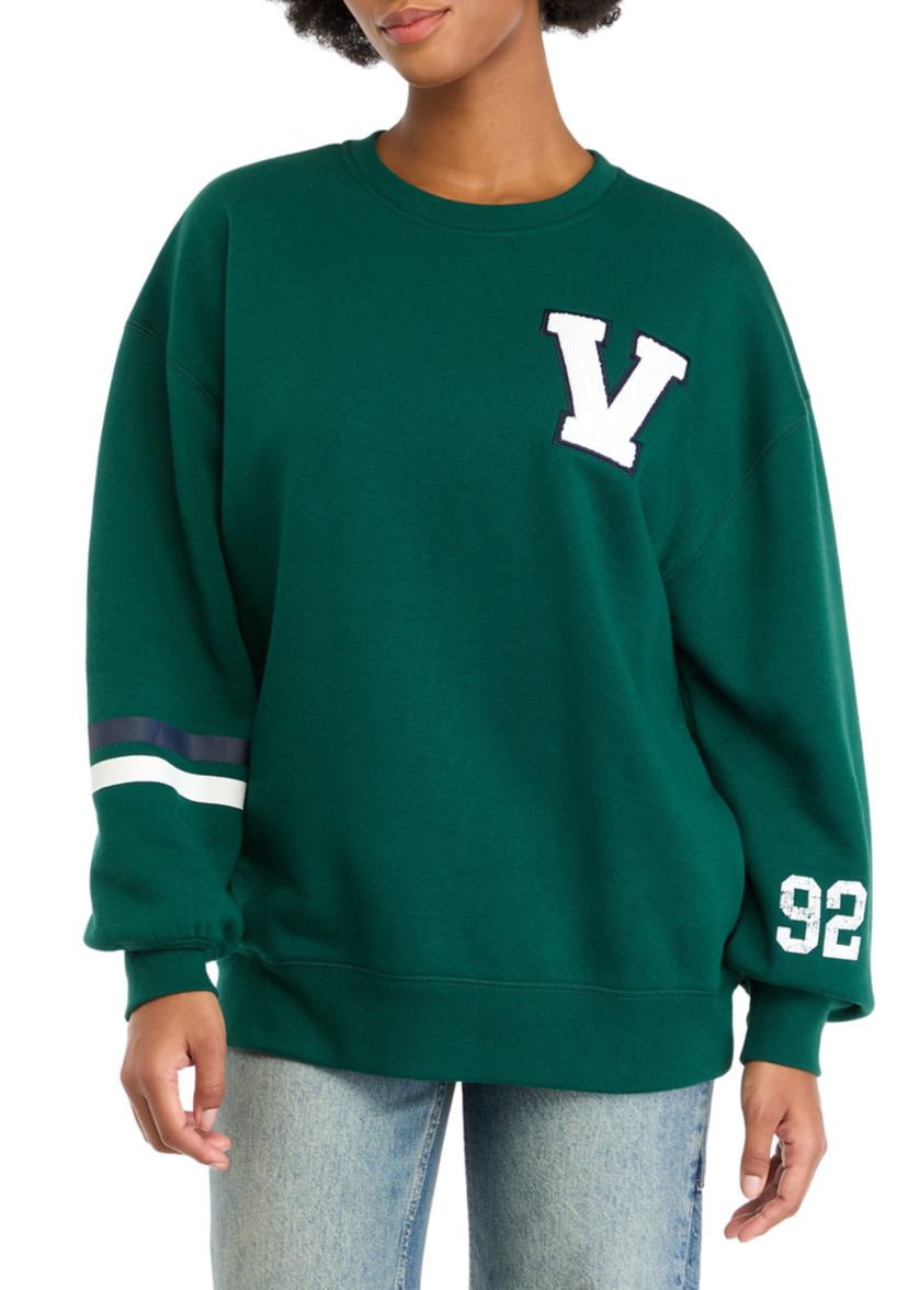 Womens V Chenille Embroidered Sweatshirt