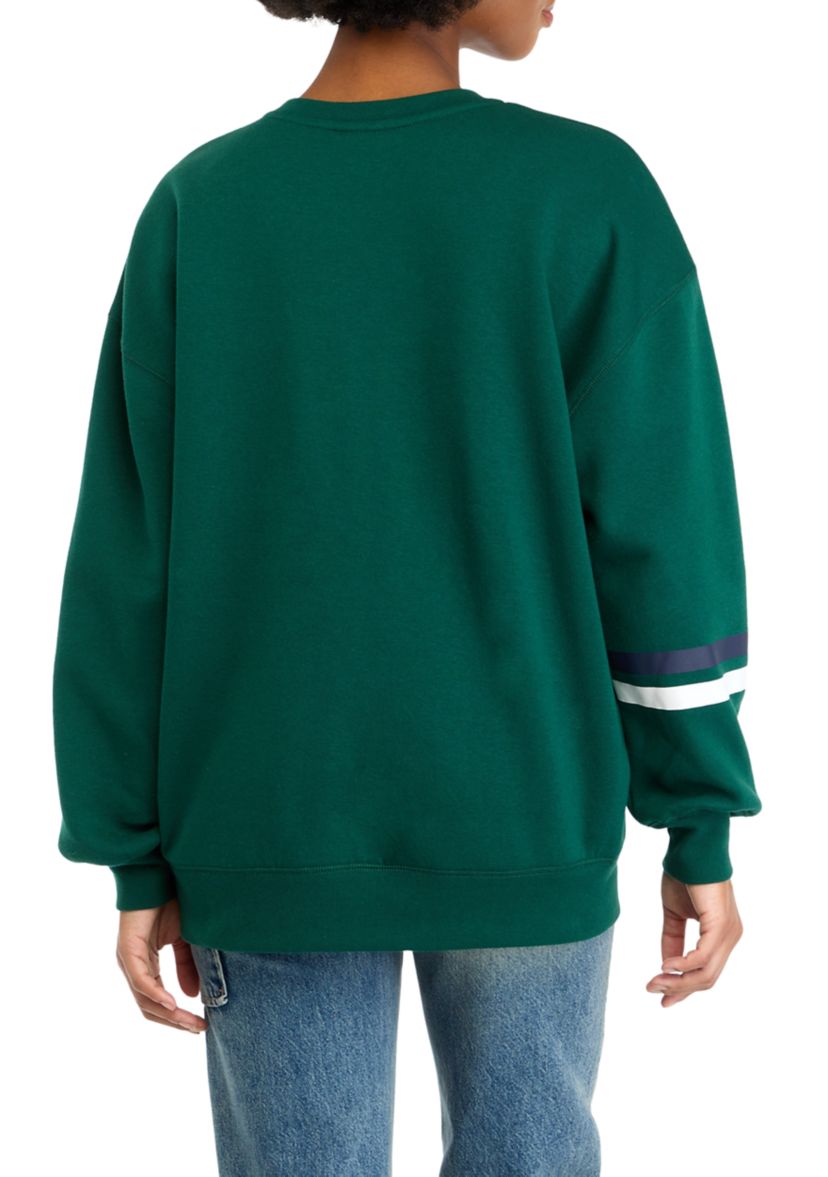 Womens V Chenille Embroidered Sweatshirt