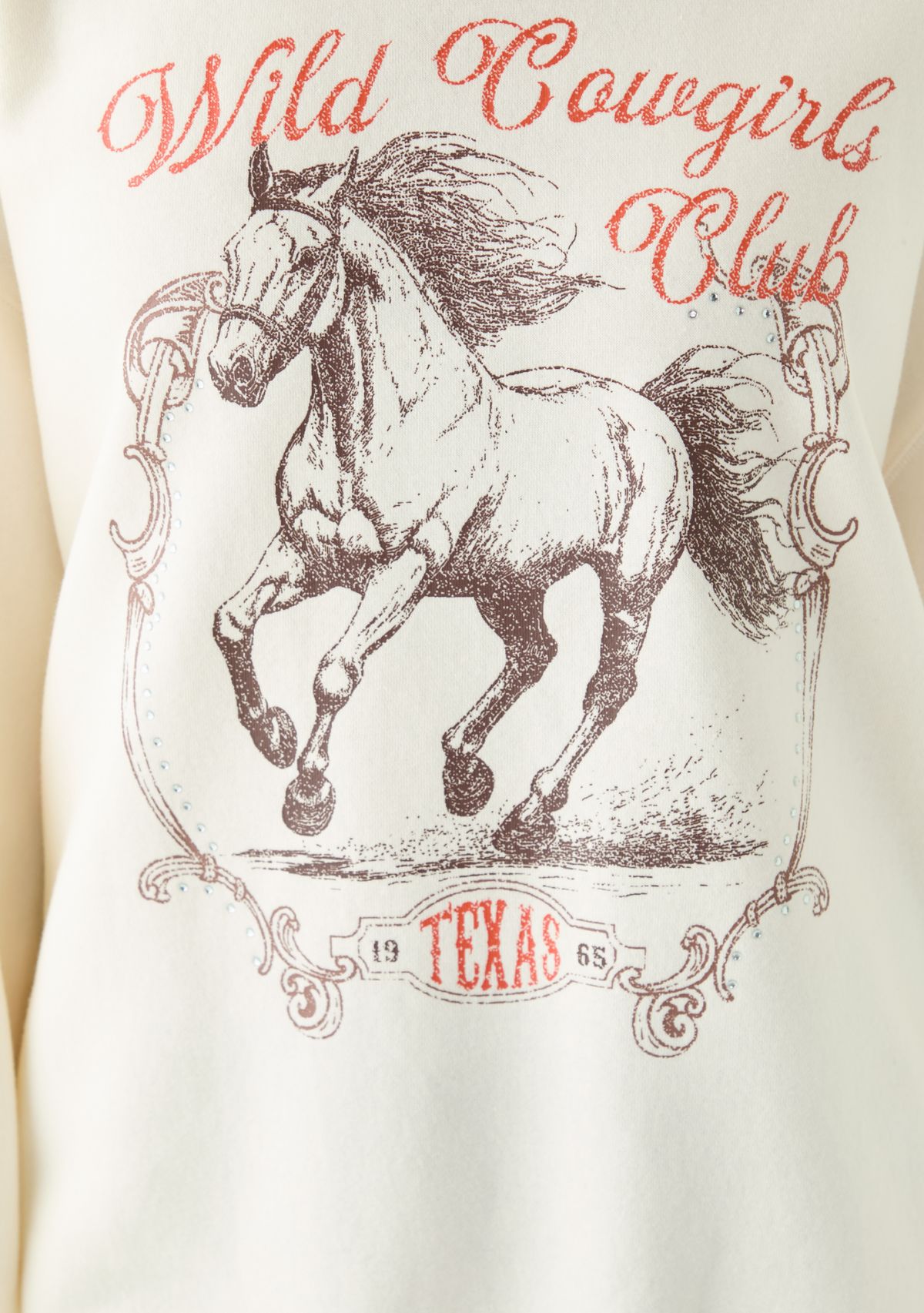 Womens Wild Cowgirl Club Sweatshirt