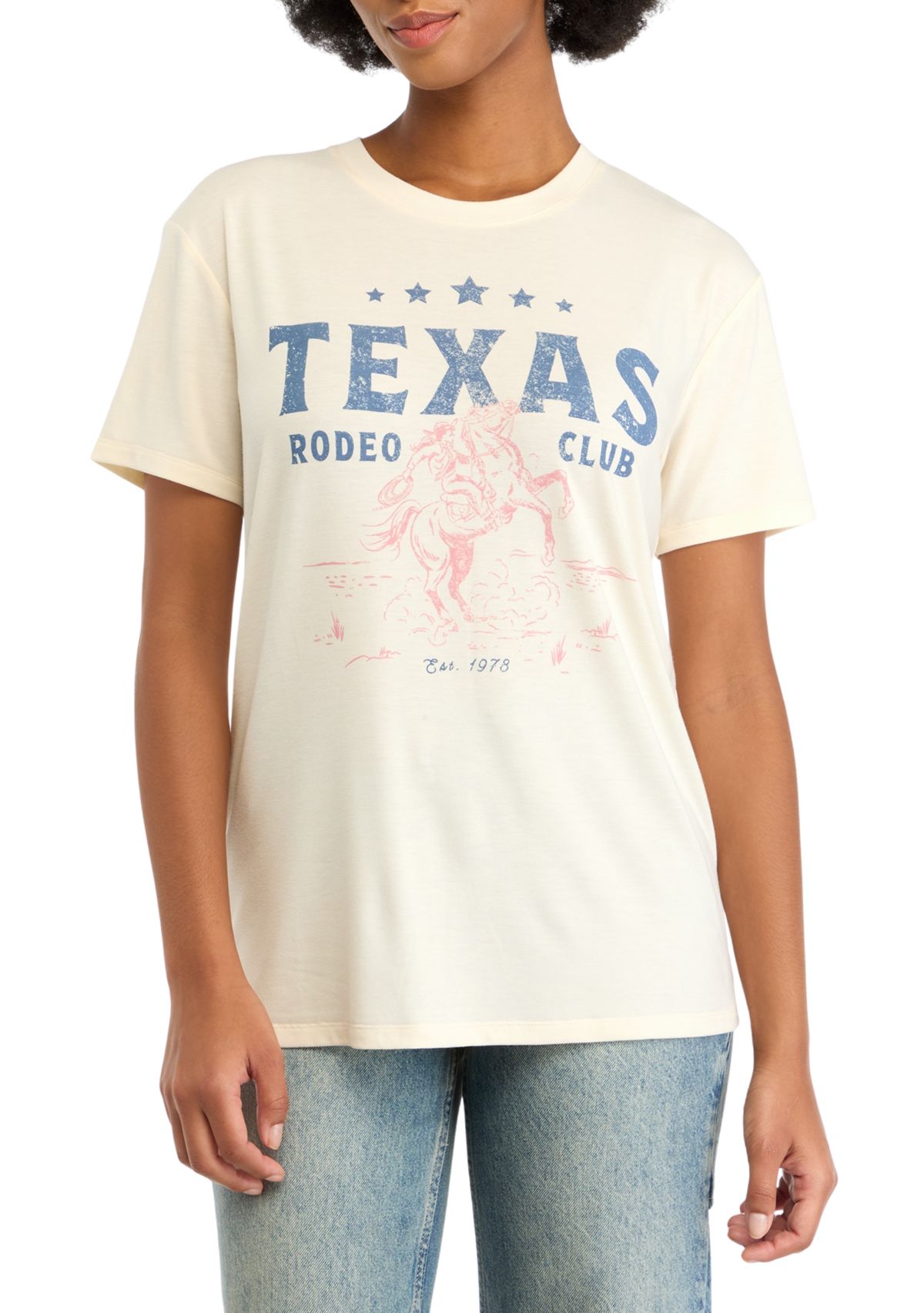 Womens Graphic Texas Rodeo Club T-Shirt
