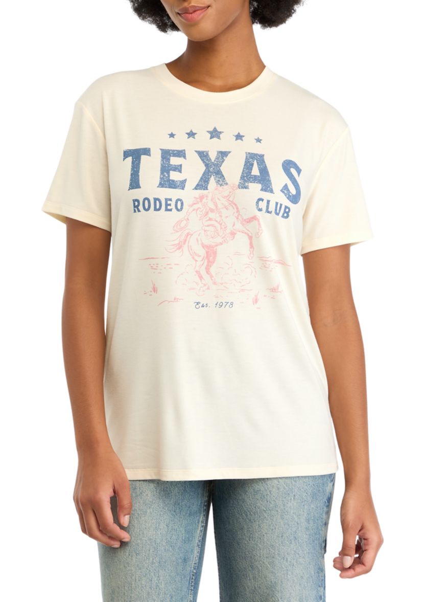 Womens Graphic Texas Rodeo Club T-Shirt