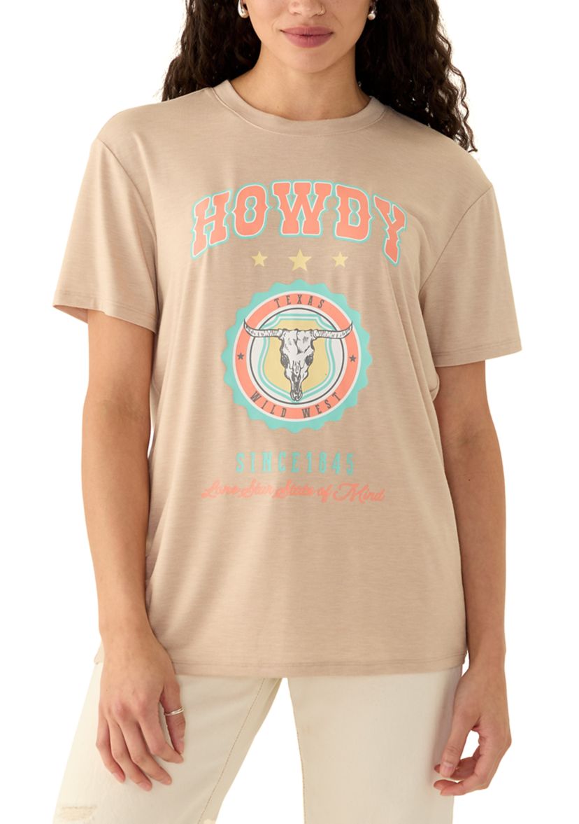 Womens Howdy Graphic T-Shirt