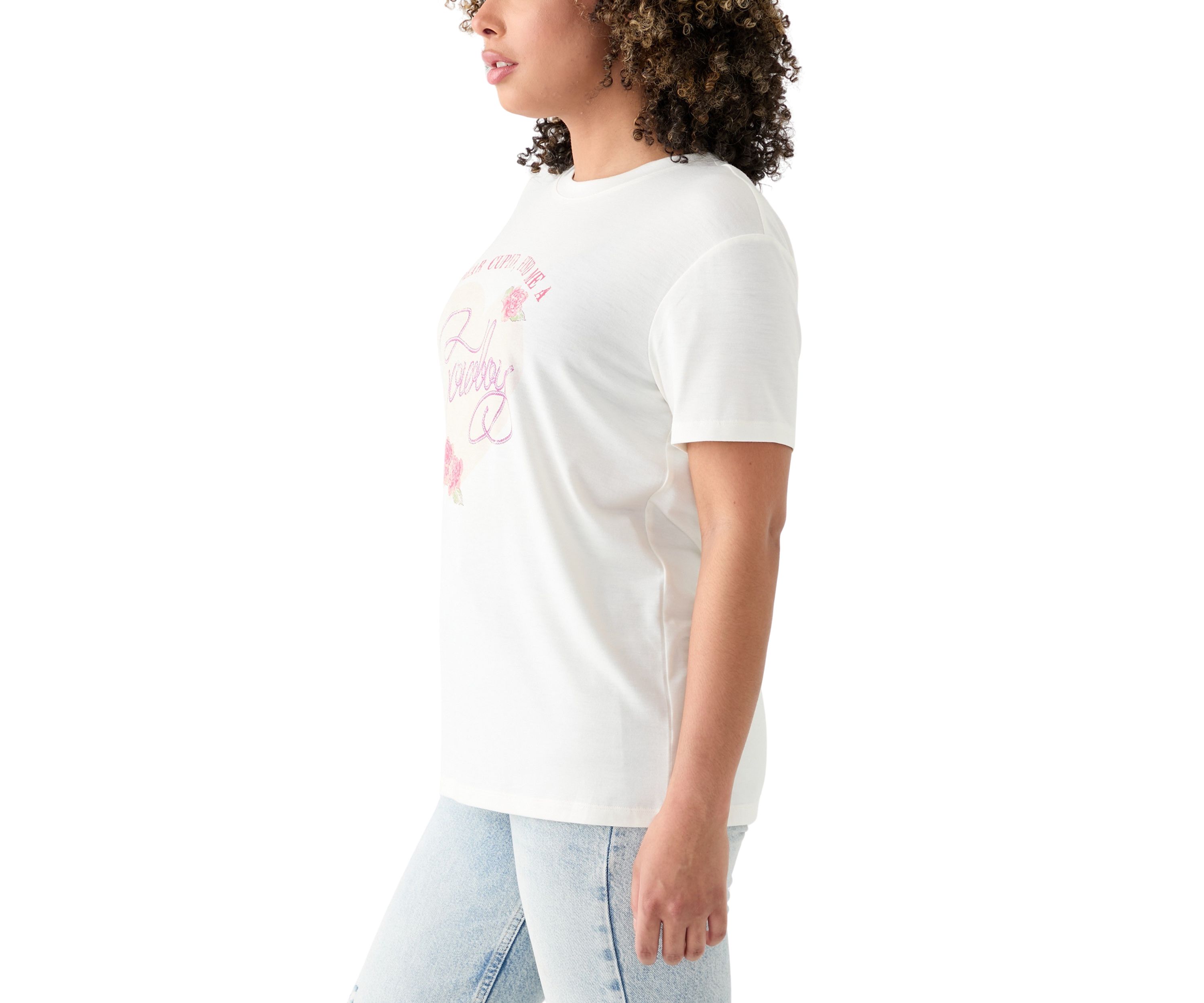 Womens Cupid Cowboy Graphic T-Shirt