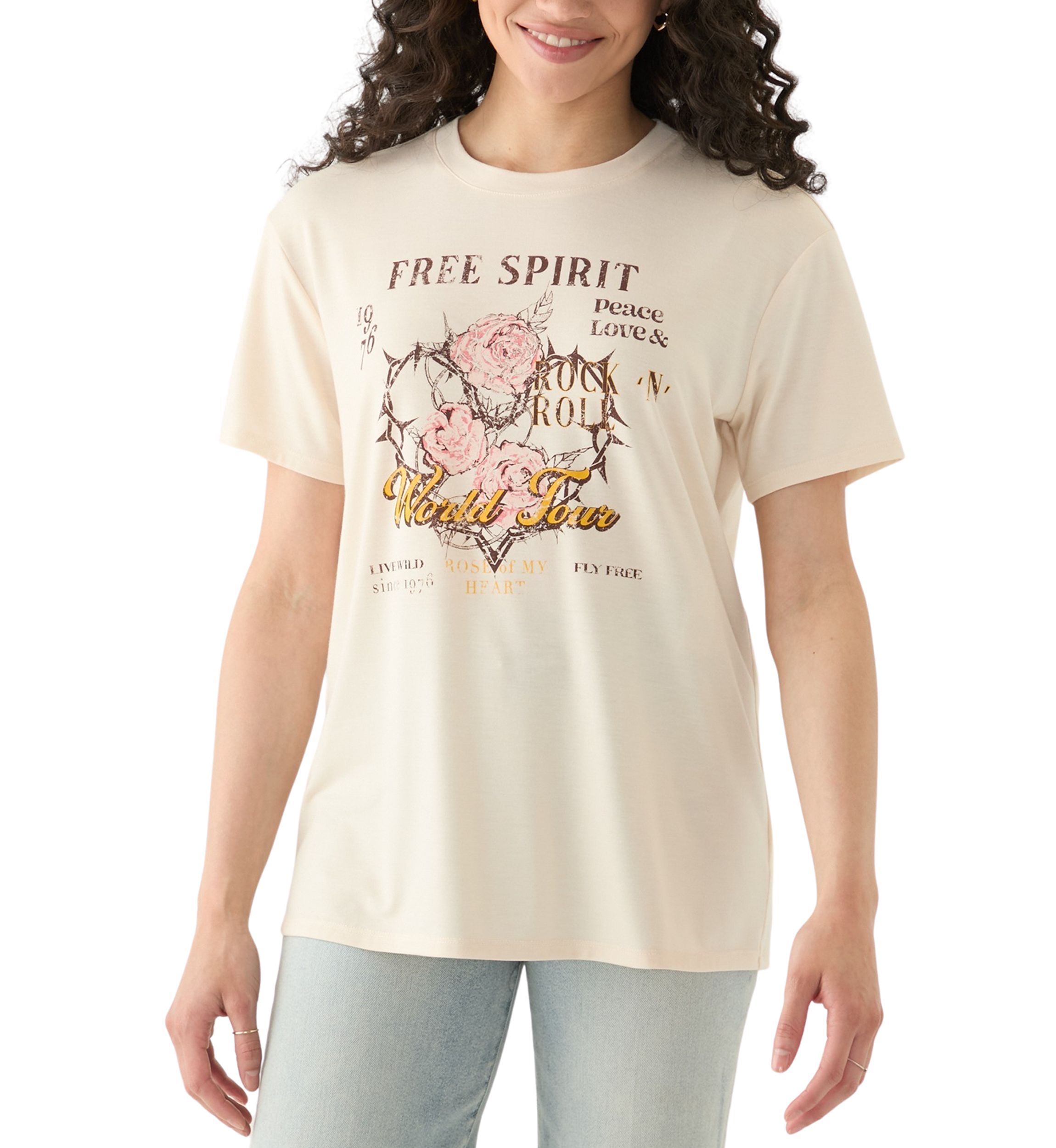 Juniors Free Spirit Graphic T-Shirt