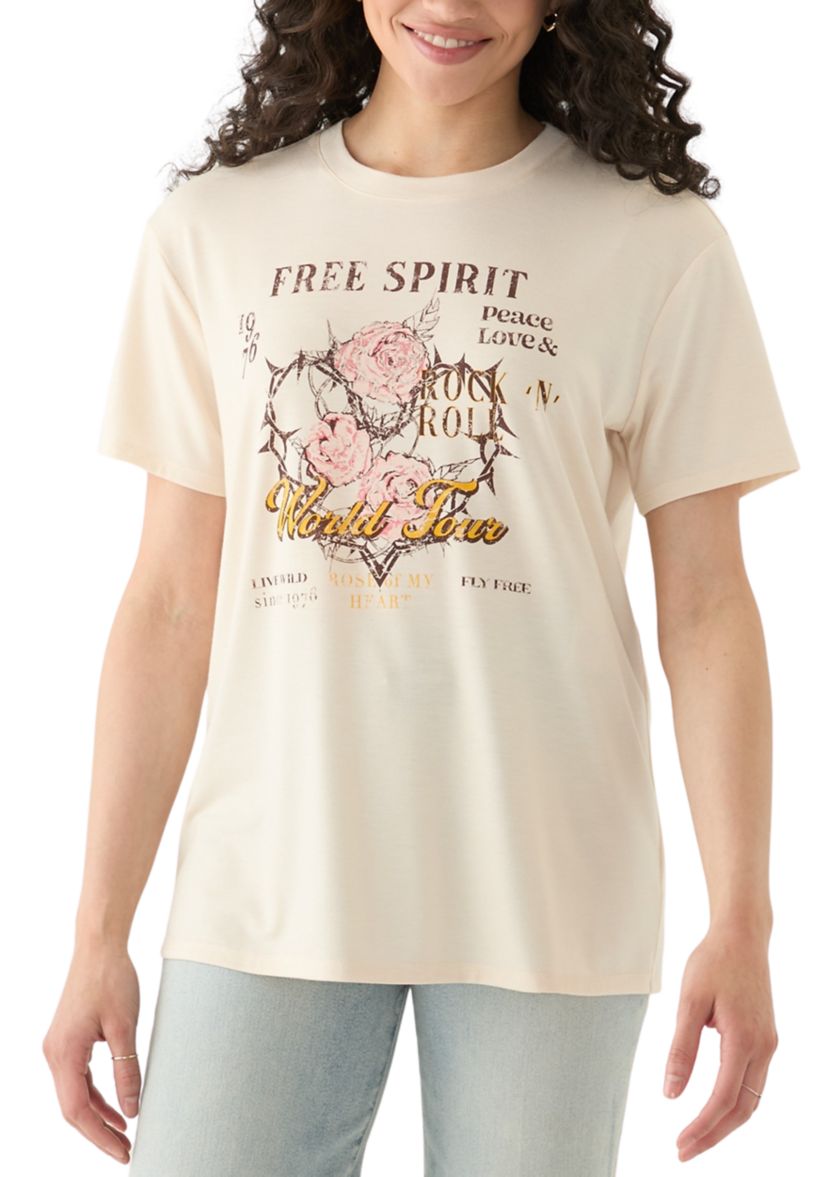 Juniors Free Spirit Graphic T-Shirt