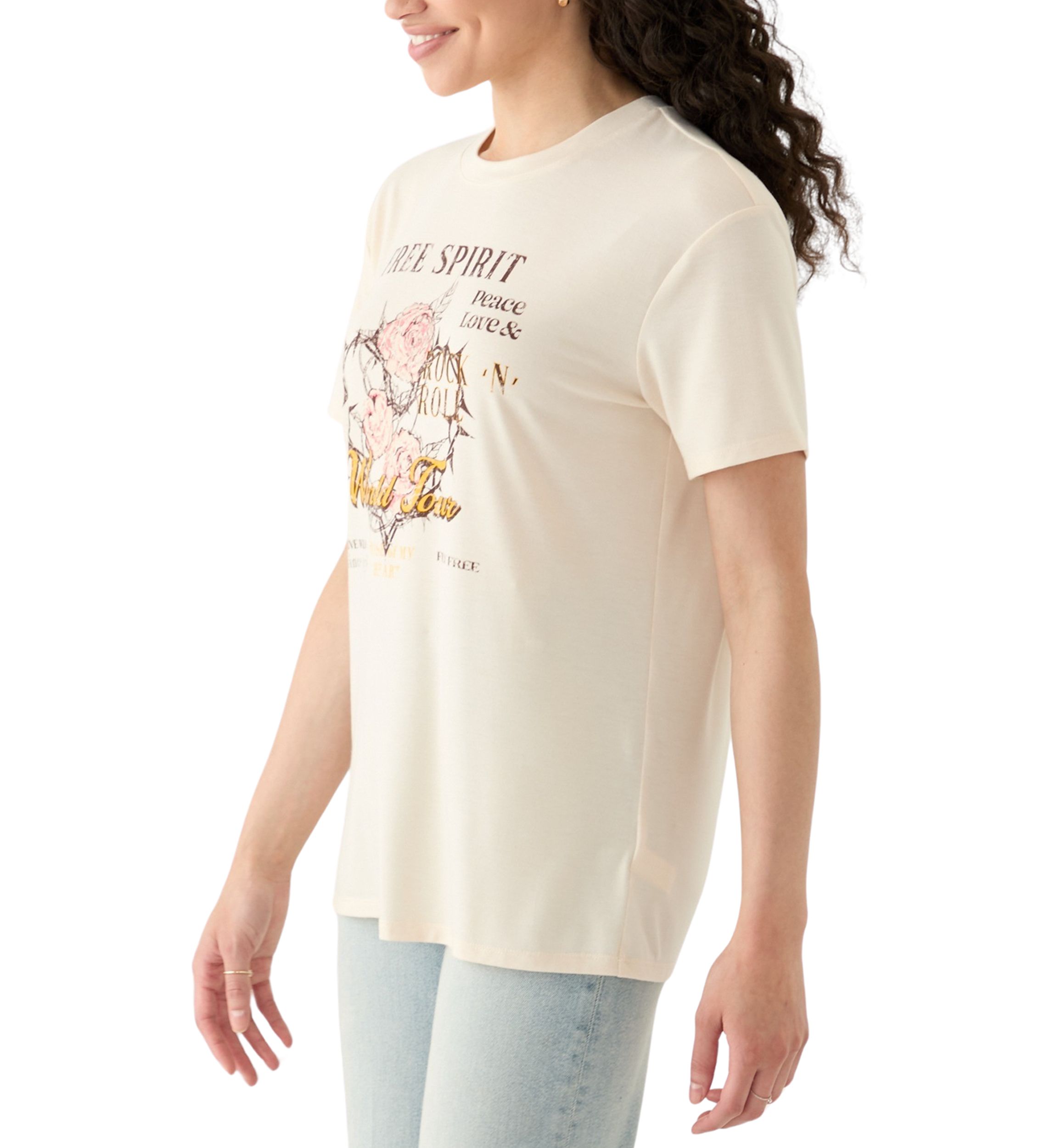 Juniors Free Spirit Graphic T-Shirt