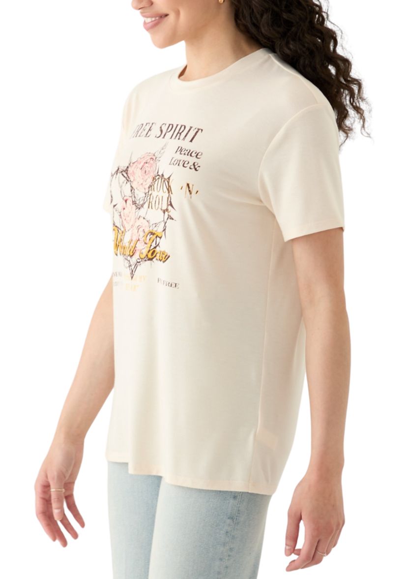 Juniors Free Spirit Graphic T-Shirt