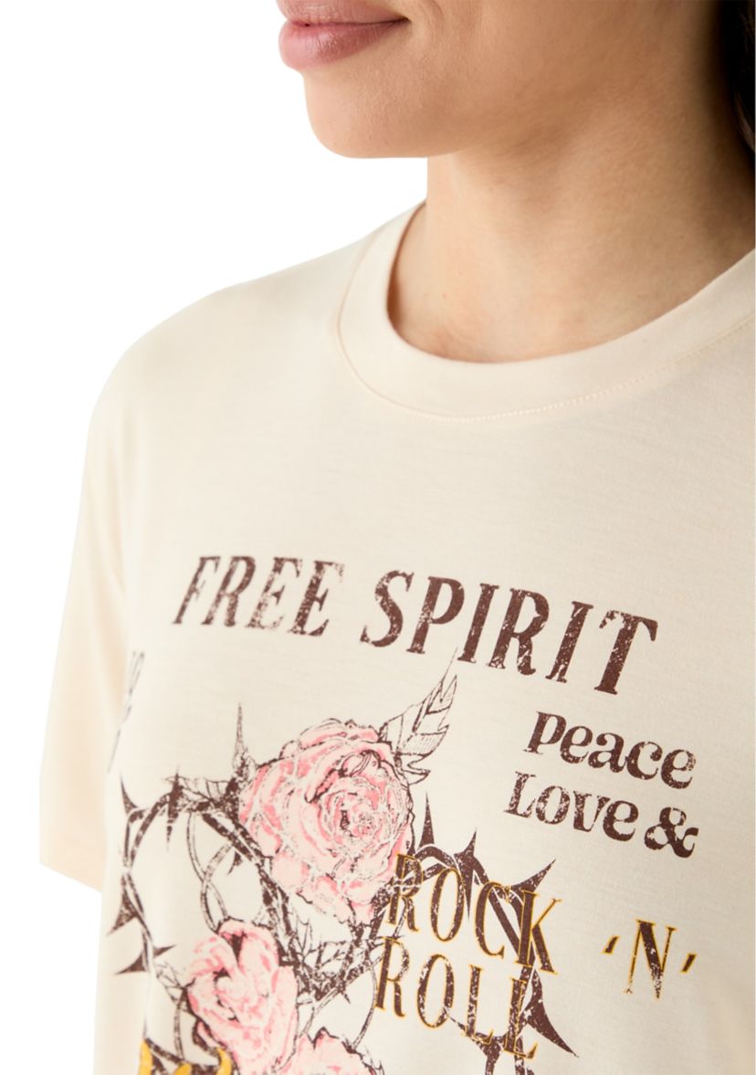 Juniors Free Spirit Graphic T-Shirt
