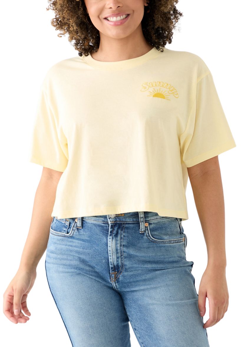 Womens Boxy Relaxed Sunny Graphic T-Shirt