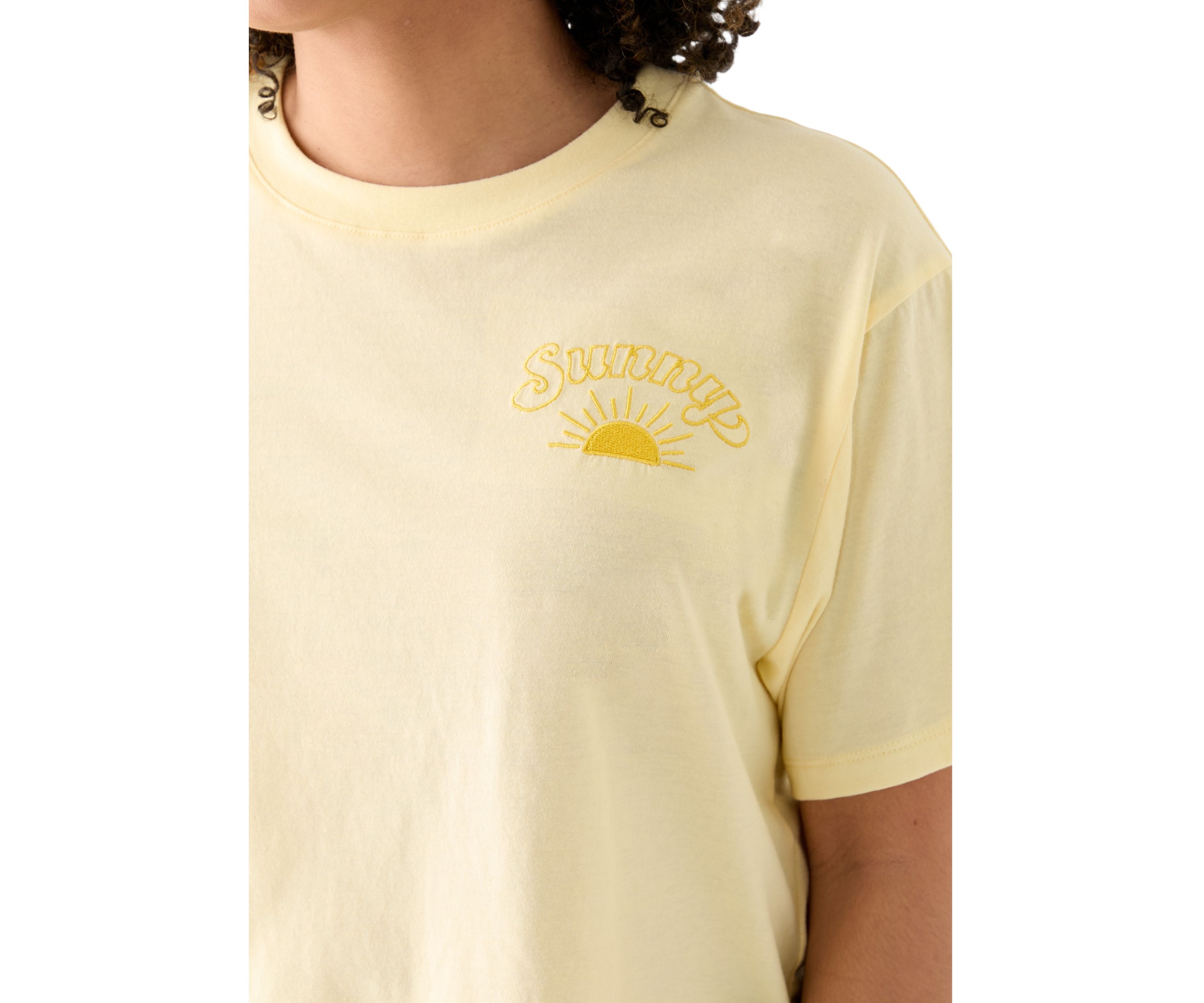 Womens Boxy Relaxed Sunny Graphic T-Shirt