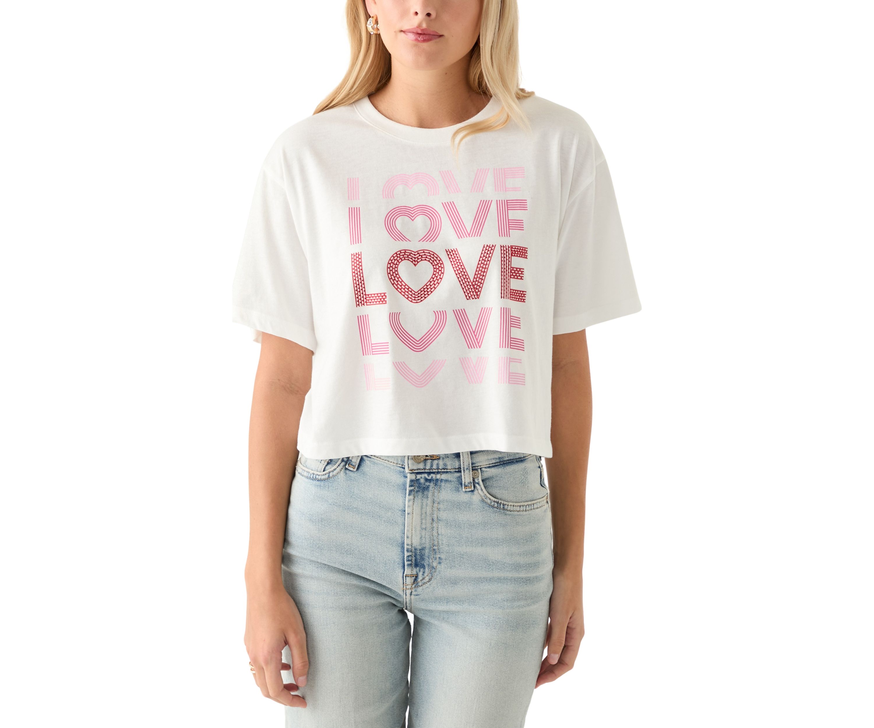 Womens Multi Love Graphic T-Shirt
