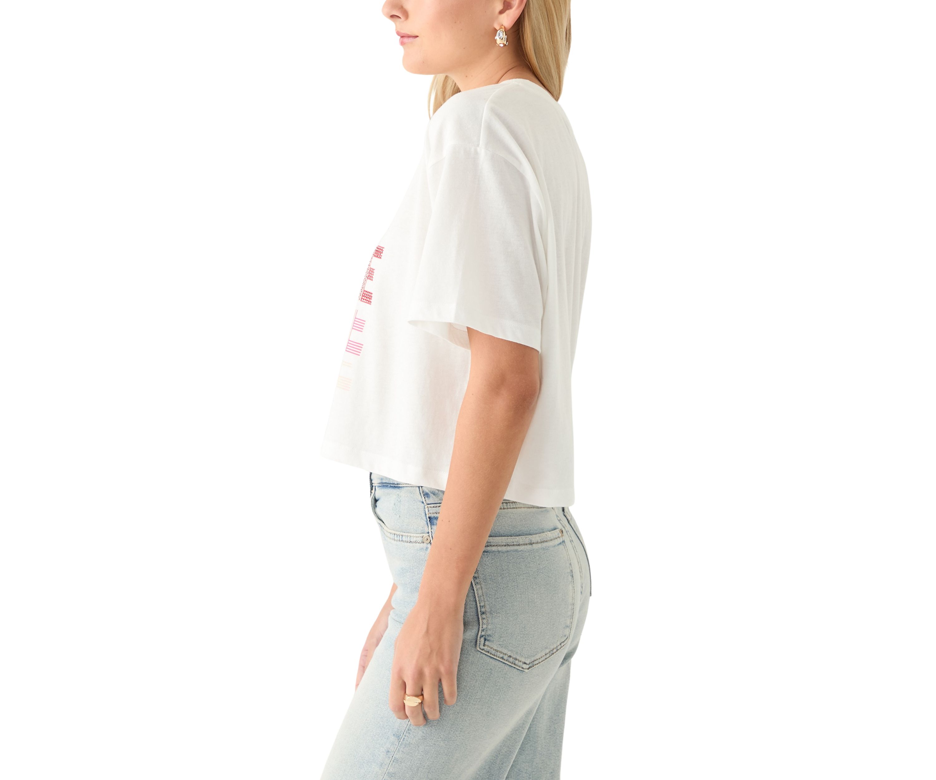 Womens Multi Love Graphic T-Shirt