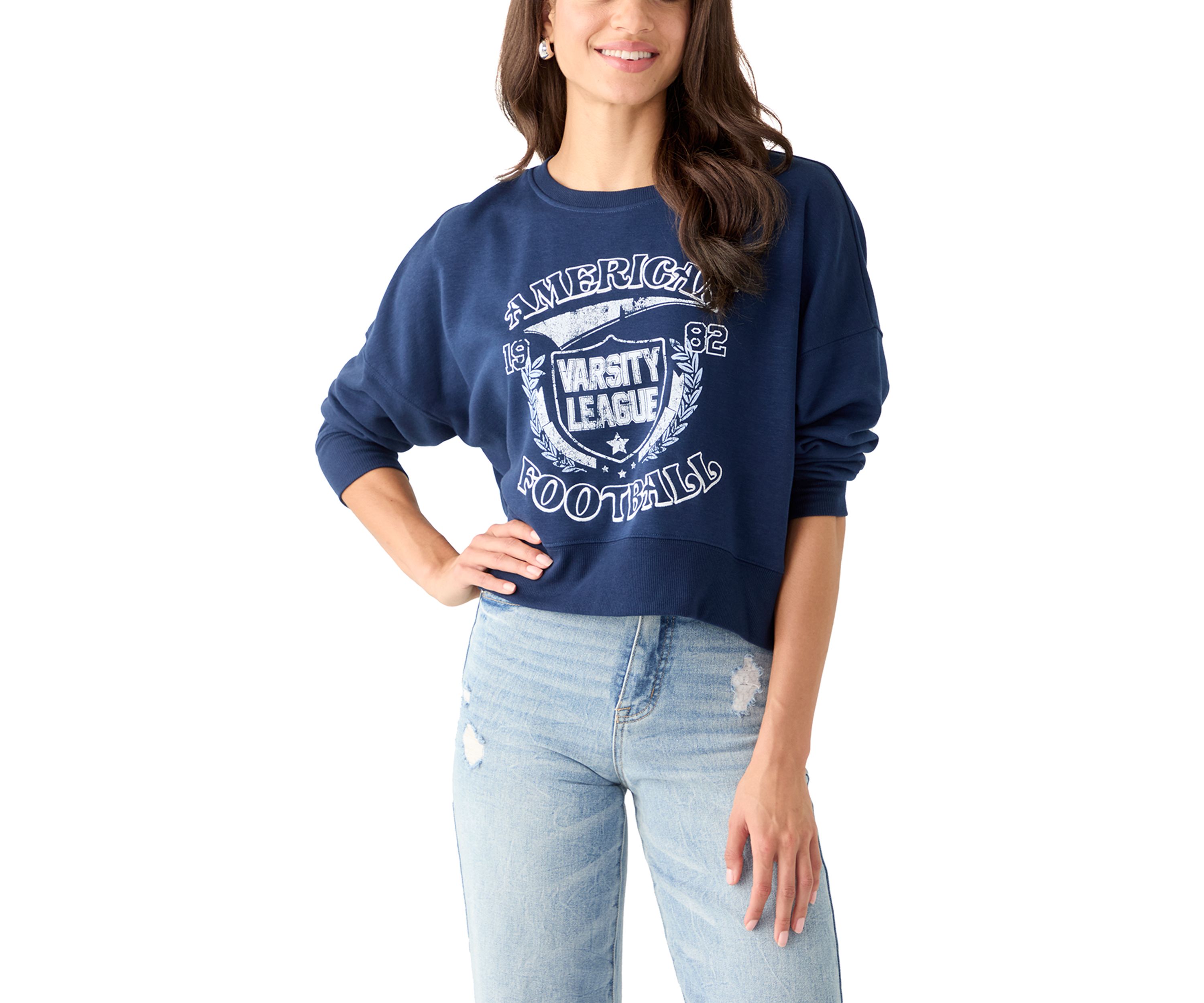 Womens Relaxed Fit Graphic Sweatshirt
