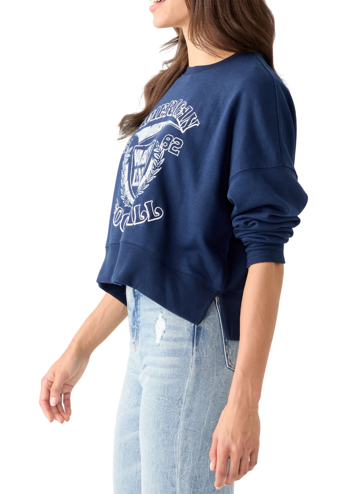 Womens Relaxed Fit Graphic Sweatshirt