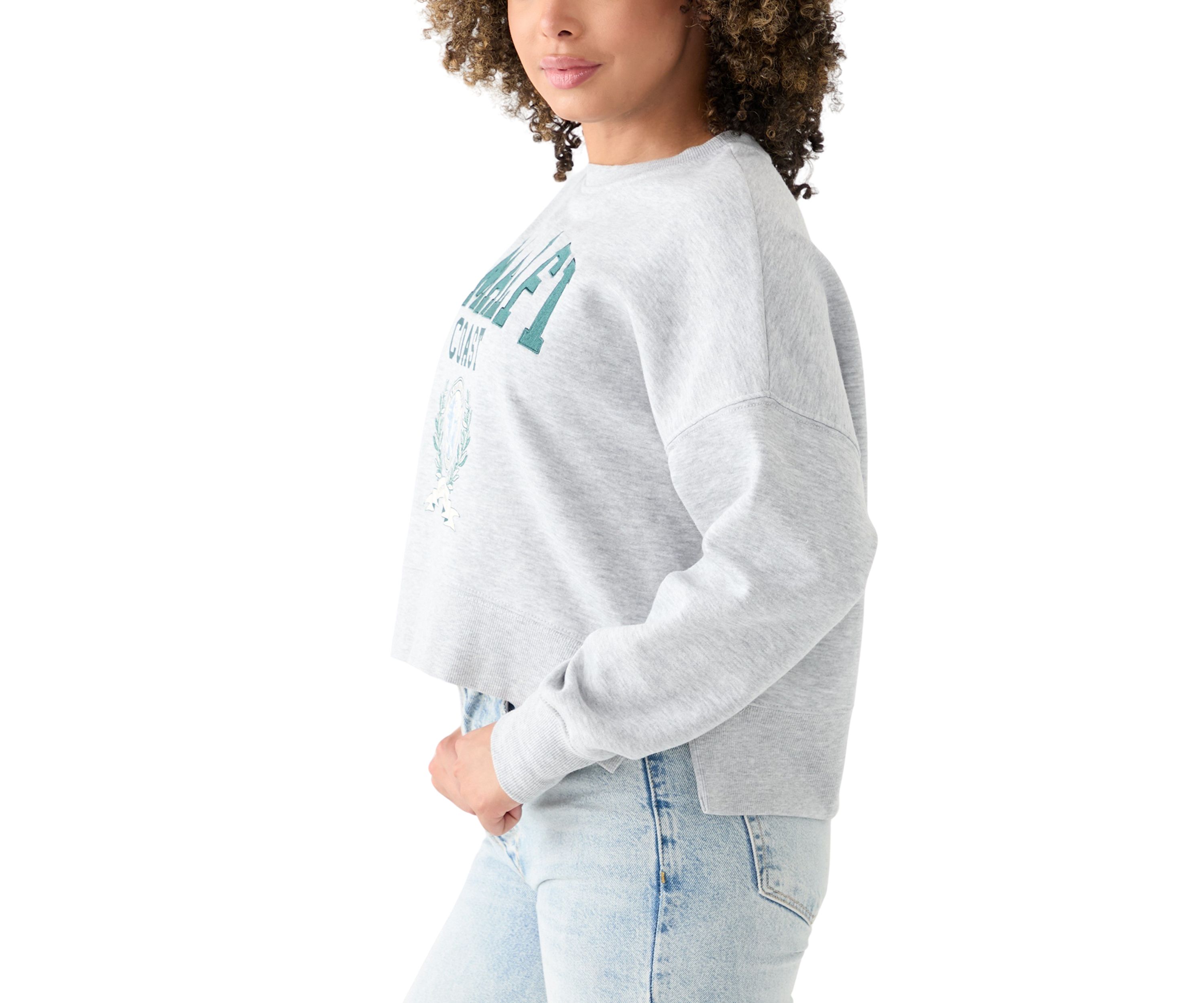Womens Relaxed Fit Long Sleeve Amalfi Coast Graphic Sweatshirt