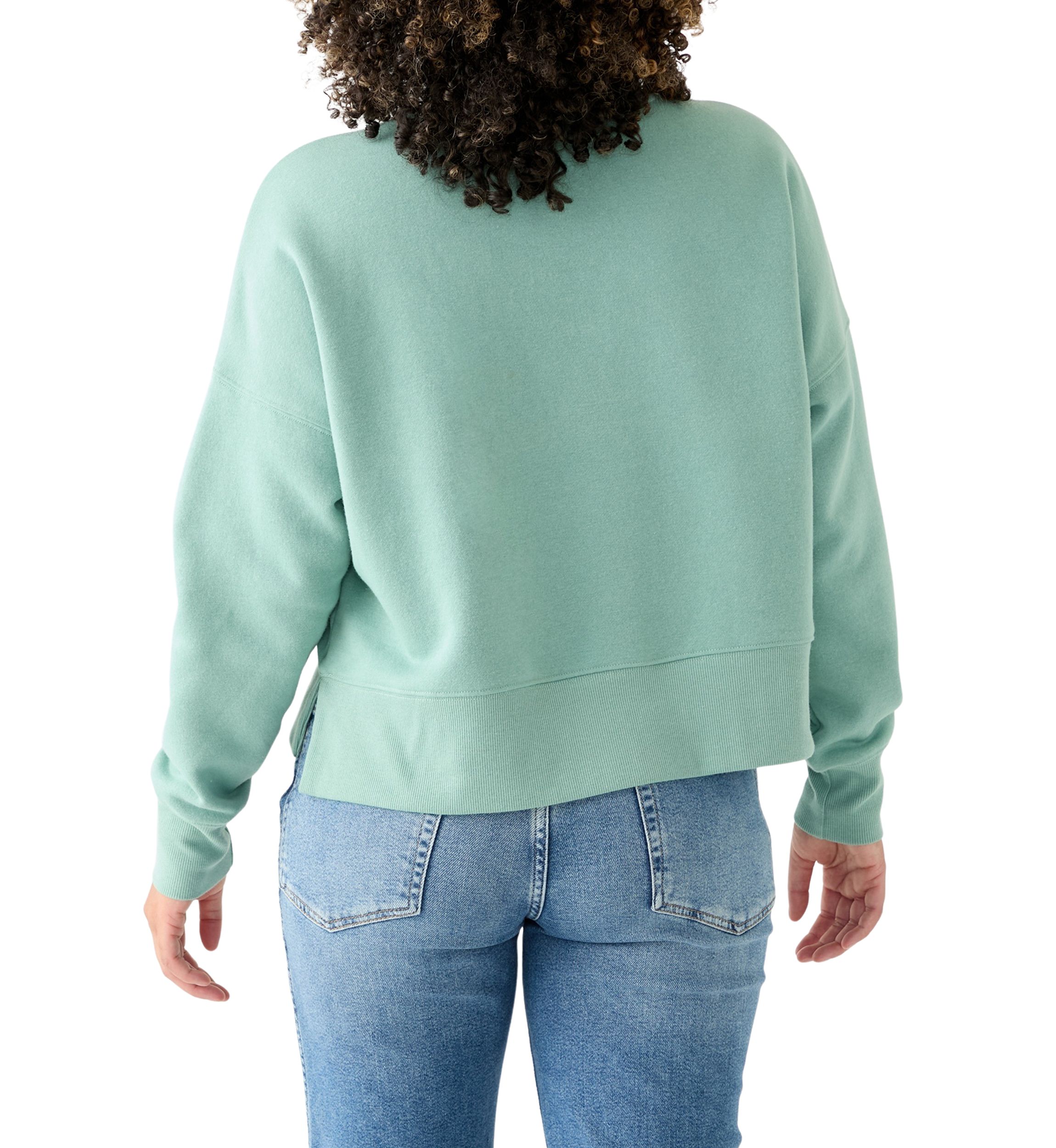 Womens Relaxed Fit Long Sleeve Tennis Club Graphic Sweatshirt