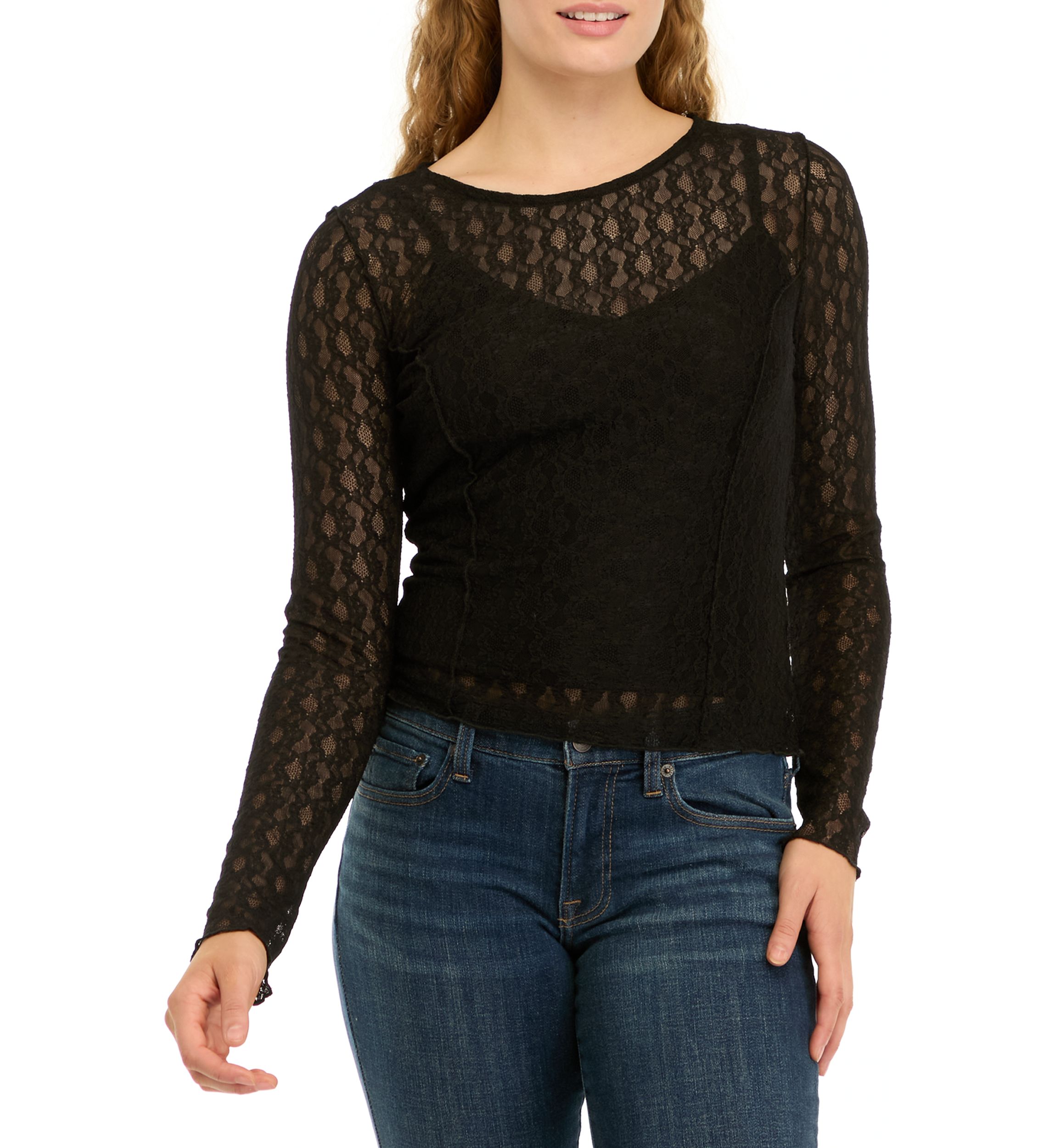 Womens Lace Meet and Greet Top
