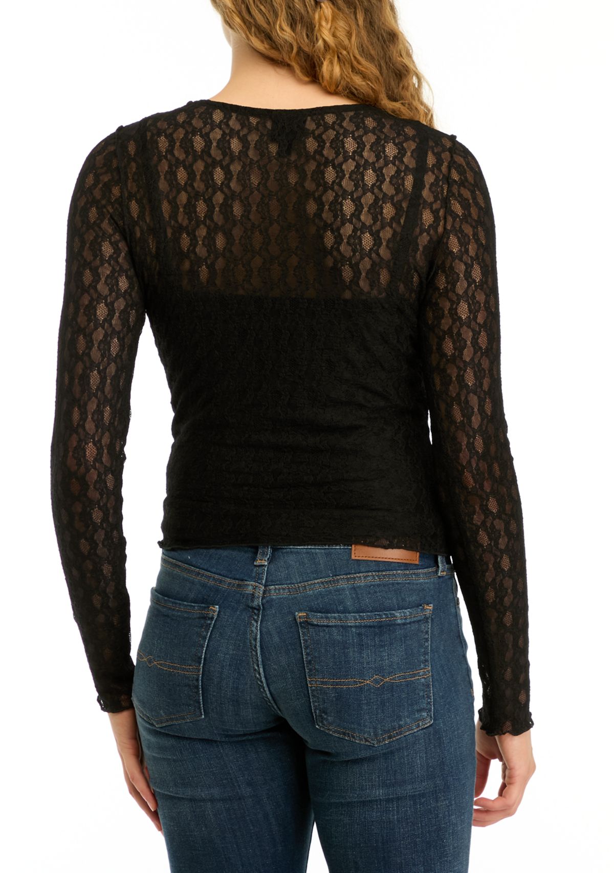 Womens Lace Meet and Greet Top