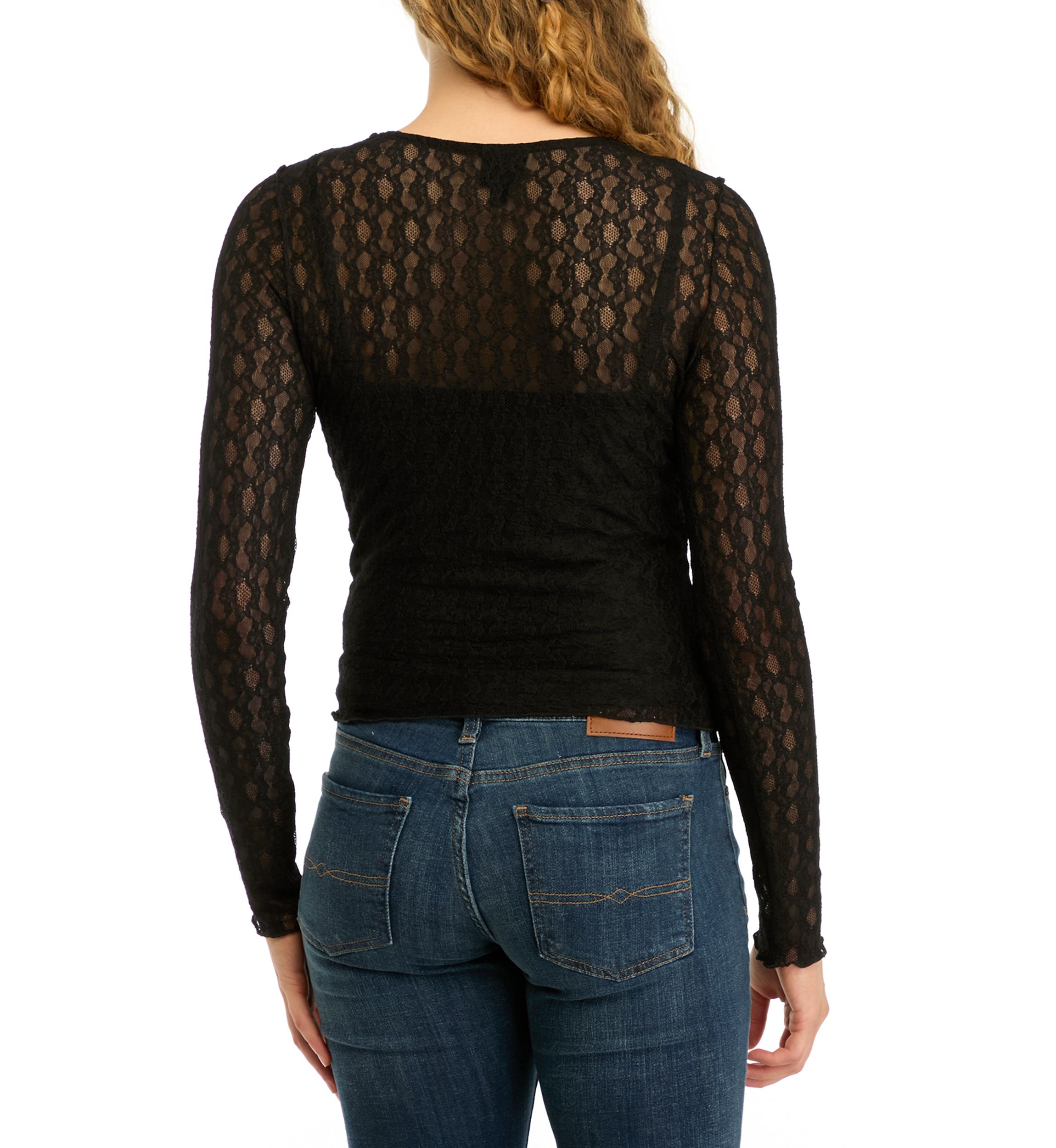 Womens Lace Meet and Greet Top