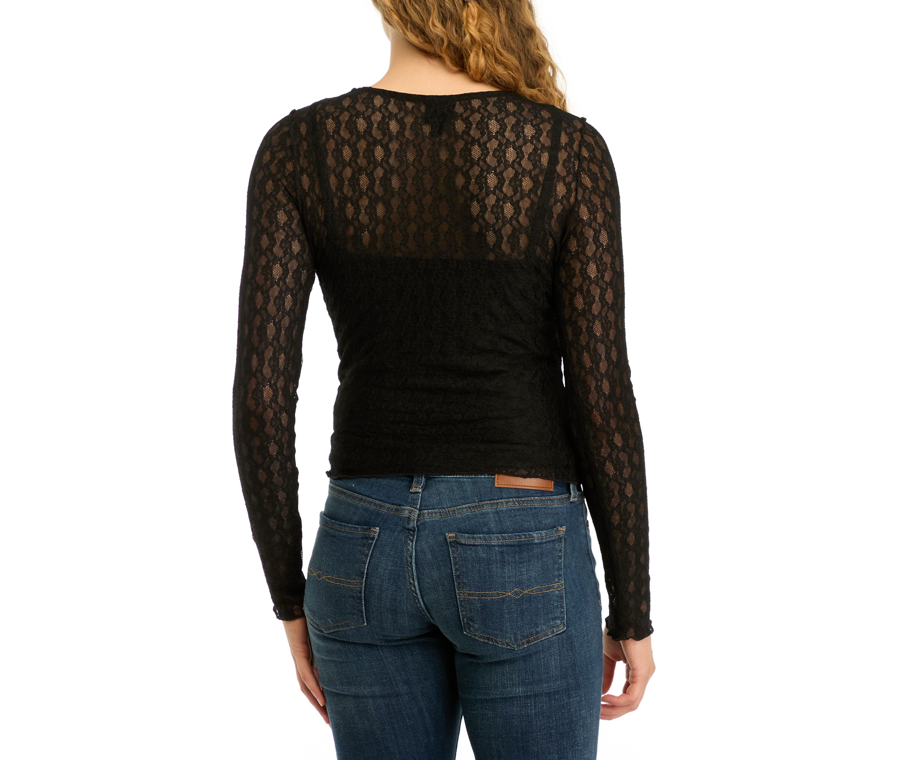 Womens Lace Meet and Greet Top