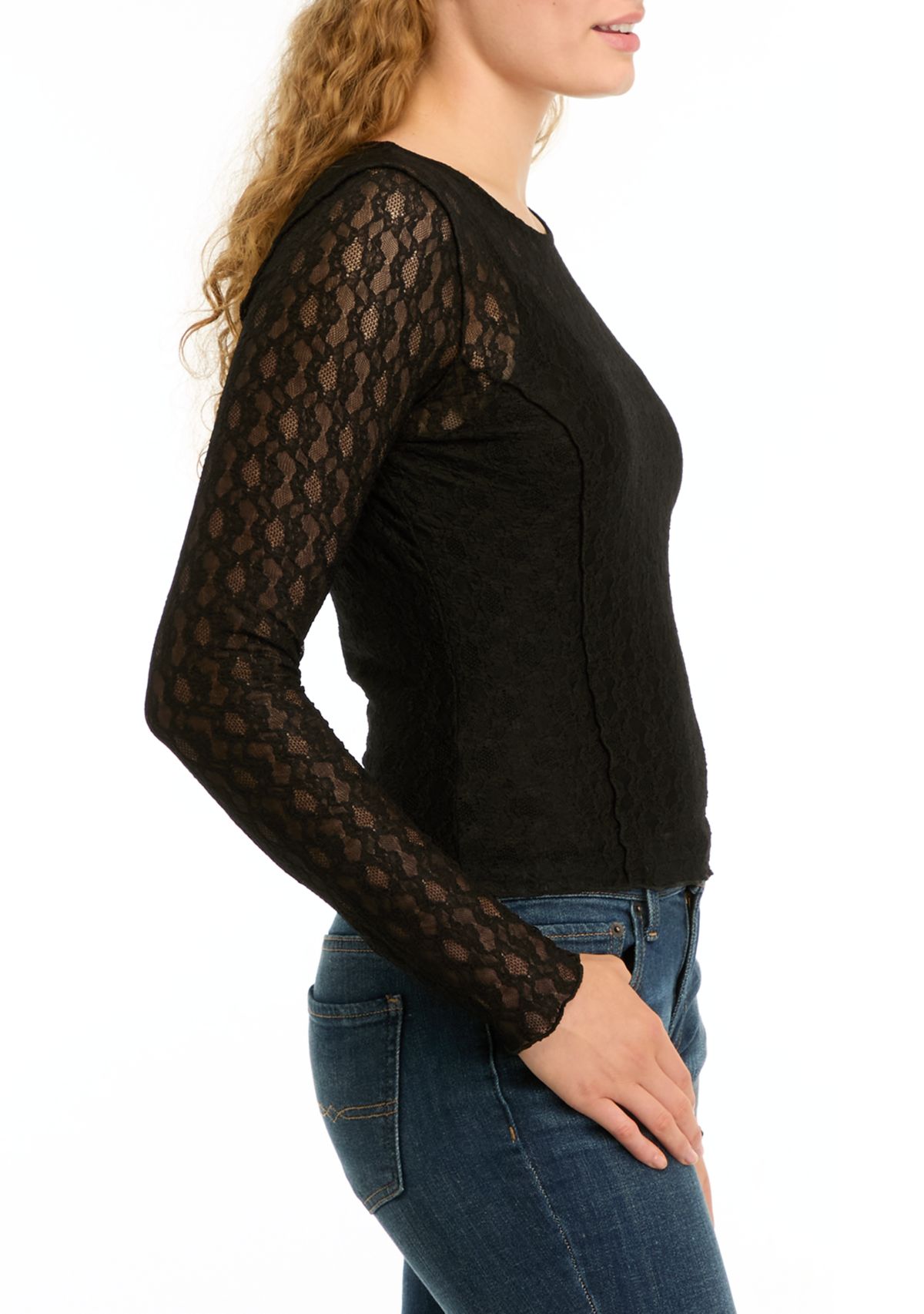 Womens Lace Meet and Greet Top