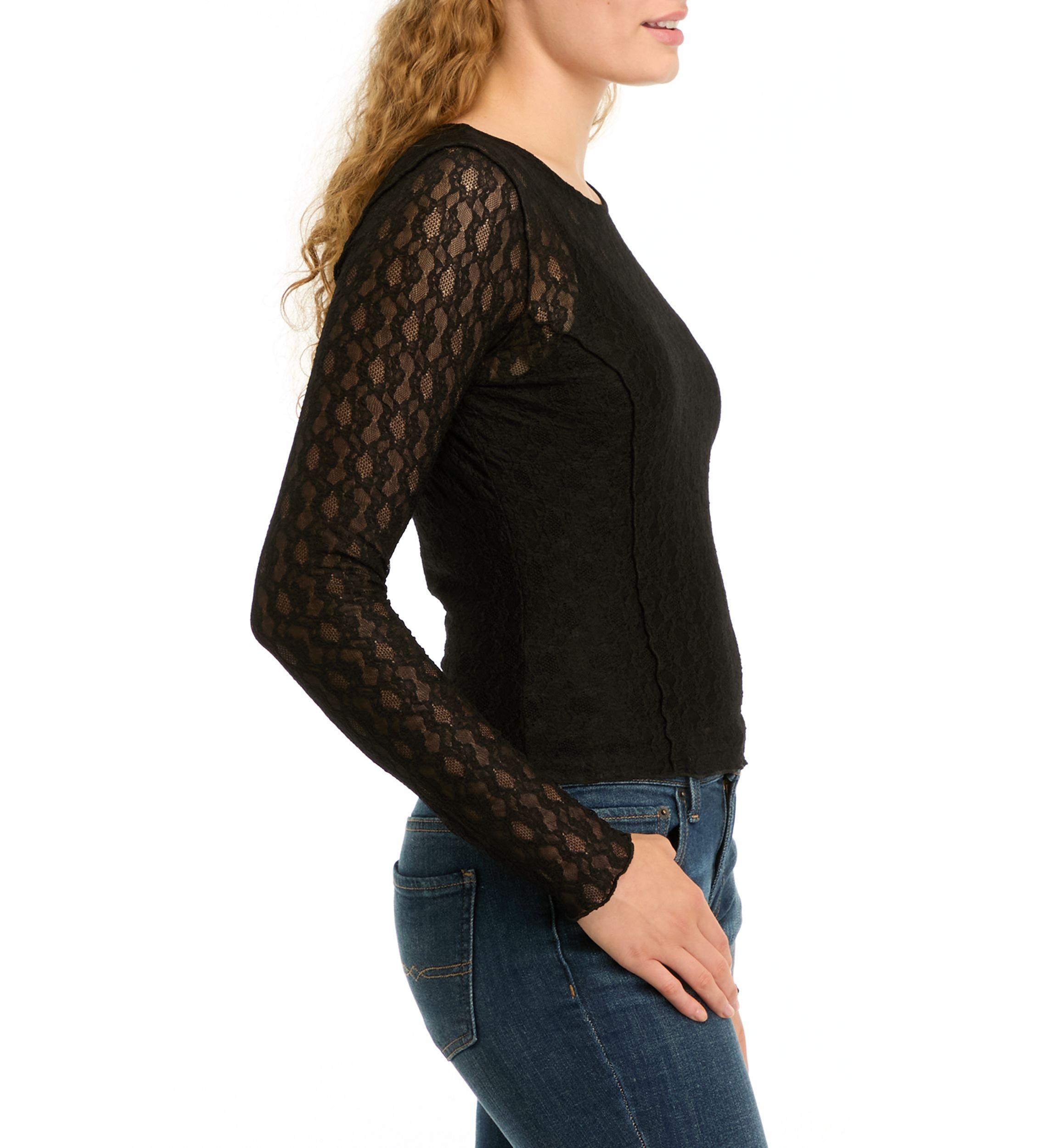 Womens Lace Meet and Greet Top