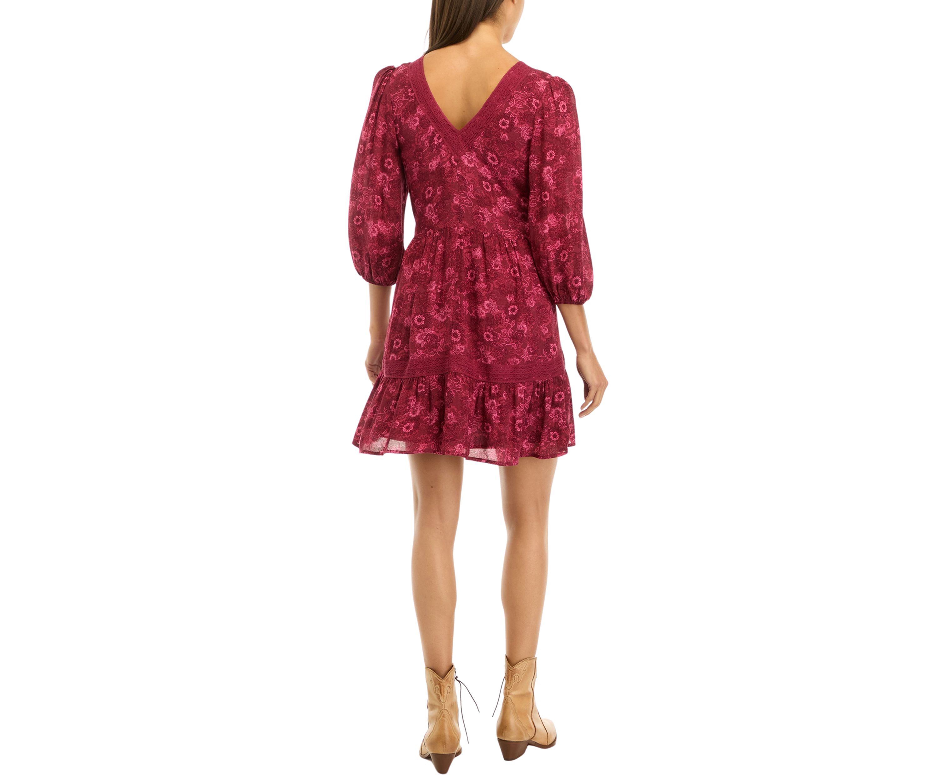 Womens Easy V-Neck Dress