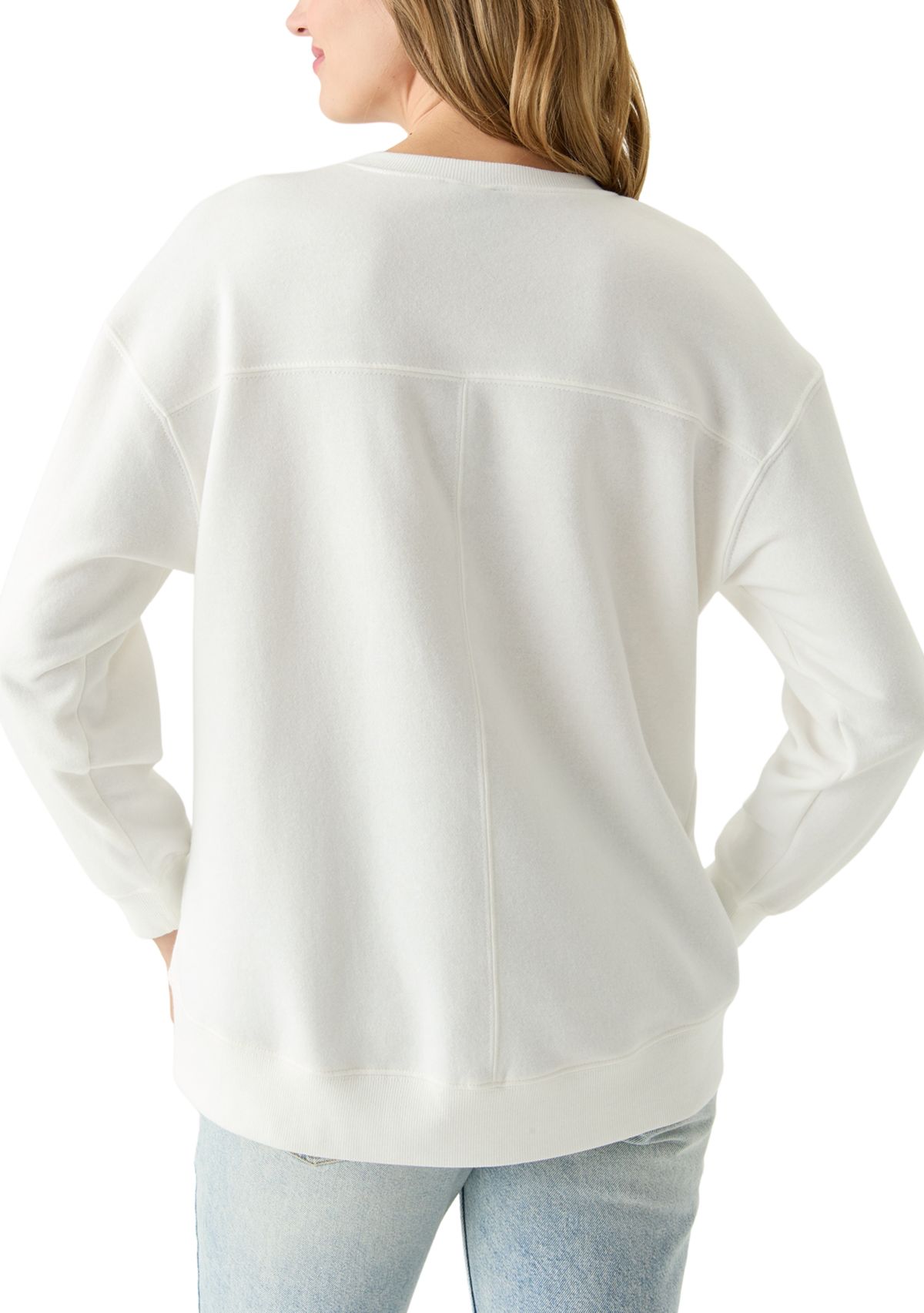 Womens Malibu Graphic Sweatshirt with Slits
