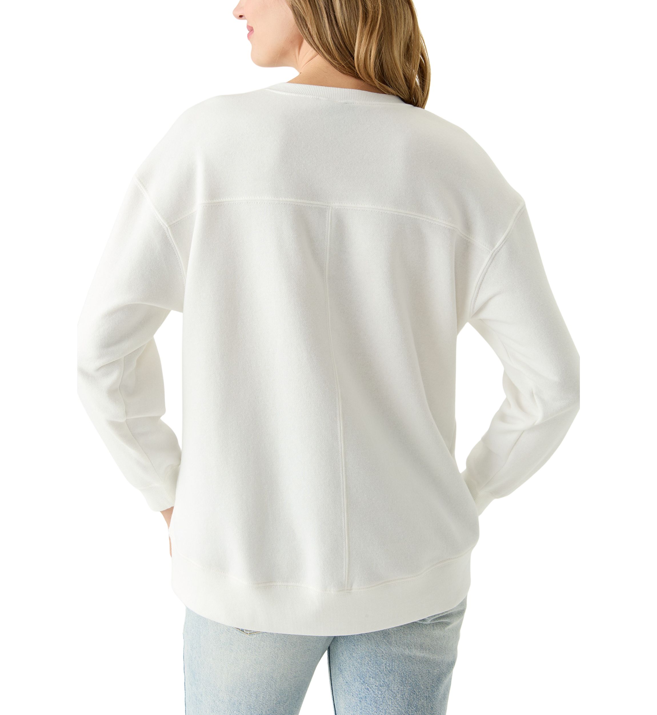 Womens Malibu Graphic Sweatshirt with Slits