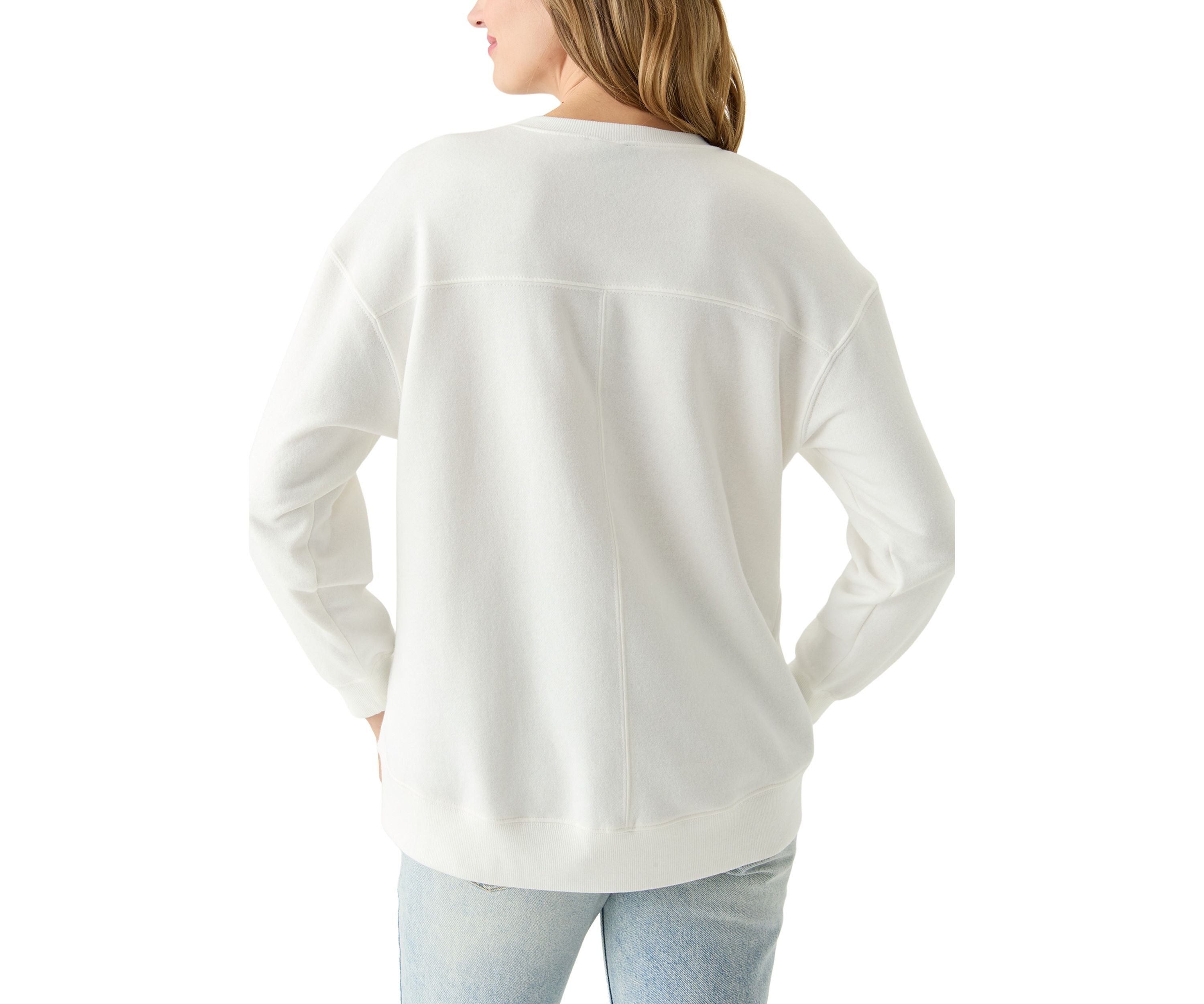 Womens Malibu Graphic Sweatshirt with Slits