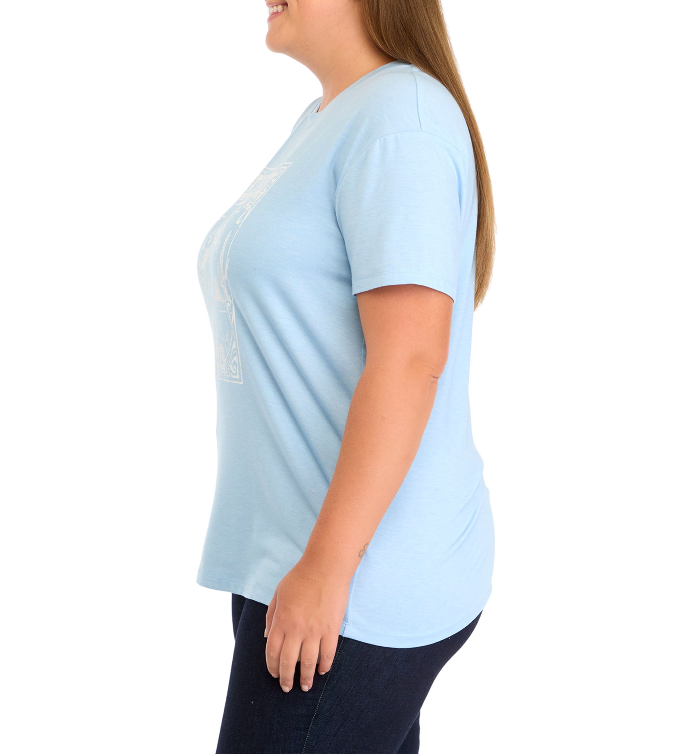 Plus Size Short Sleeve Texas Rodeo Graphic T-Shirt