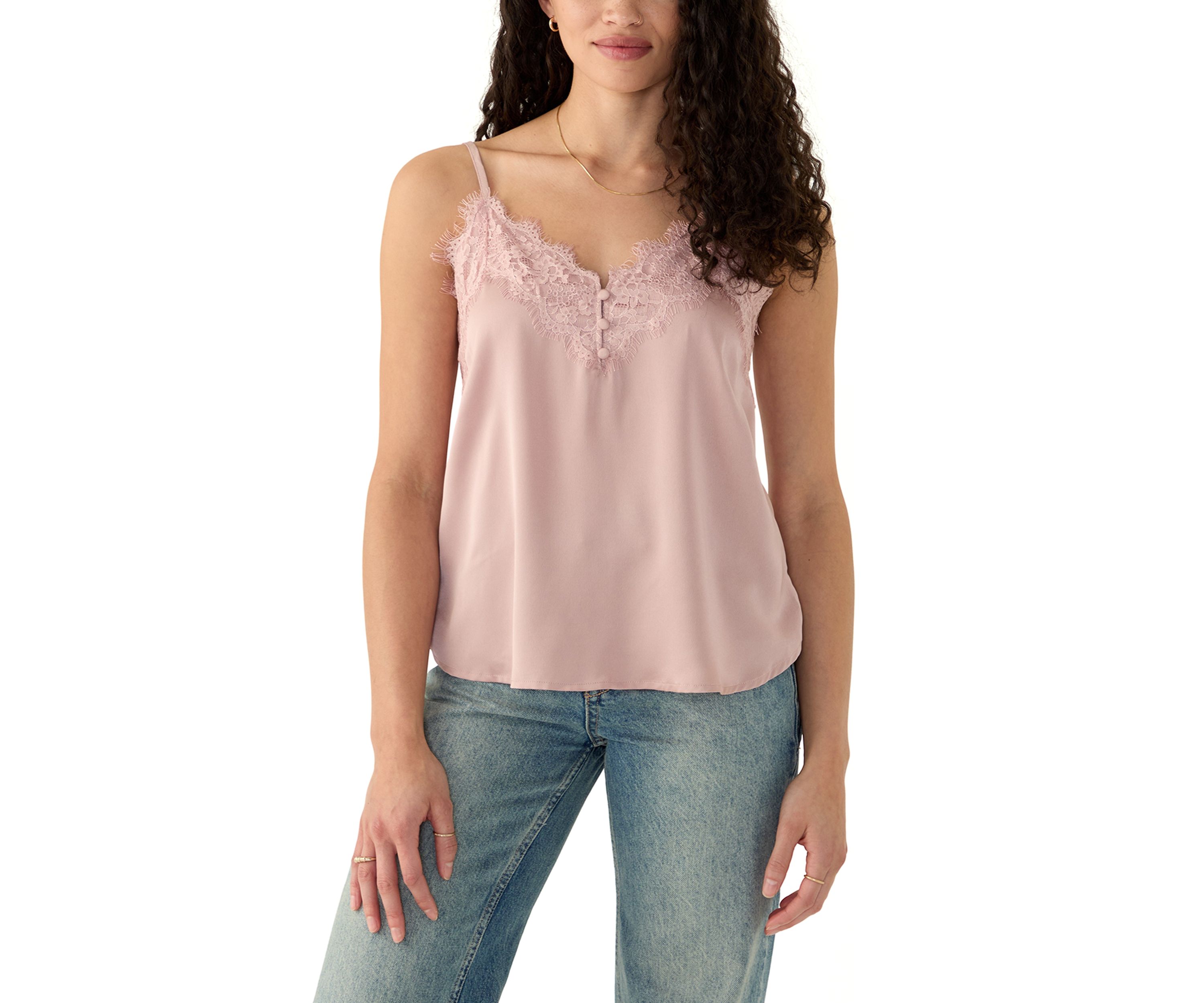 Womens Cami with Lace Trim