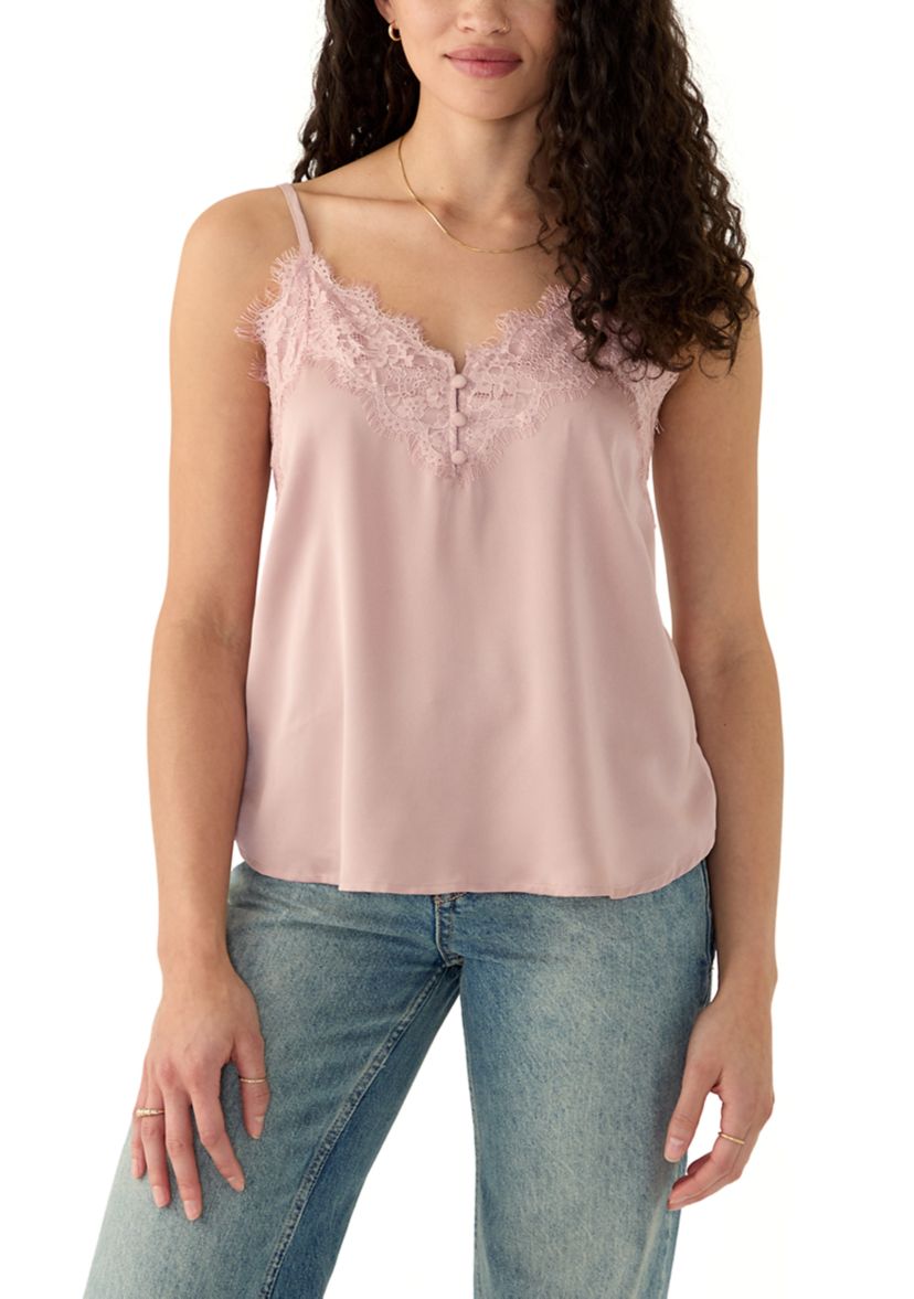 Womens Cami with Lace Trim
