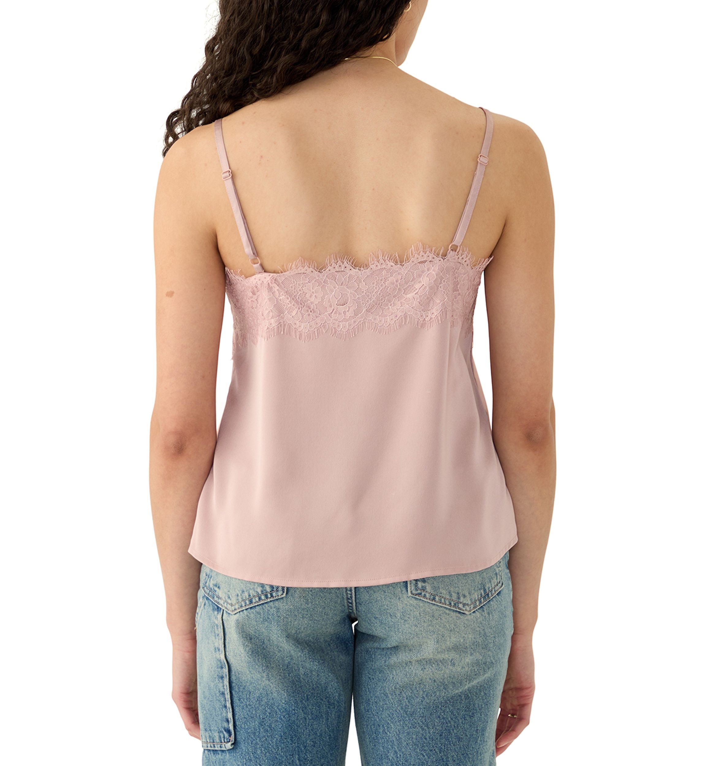 Womens Cami with Lace Trim