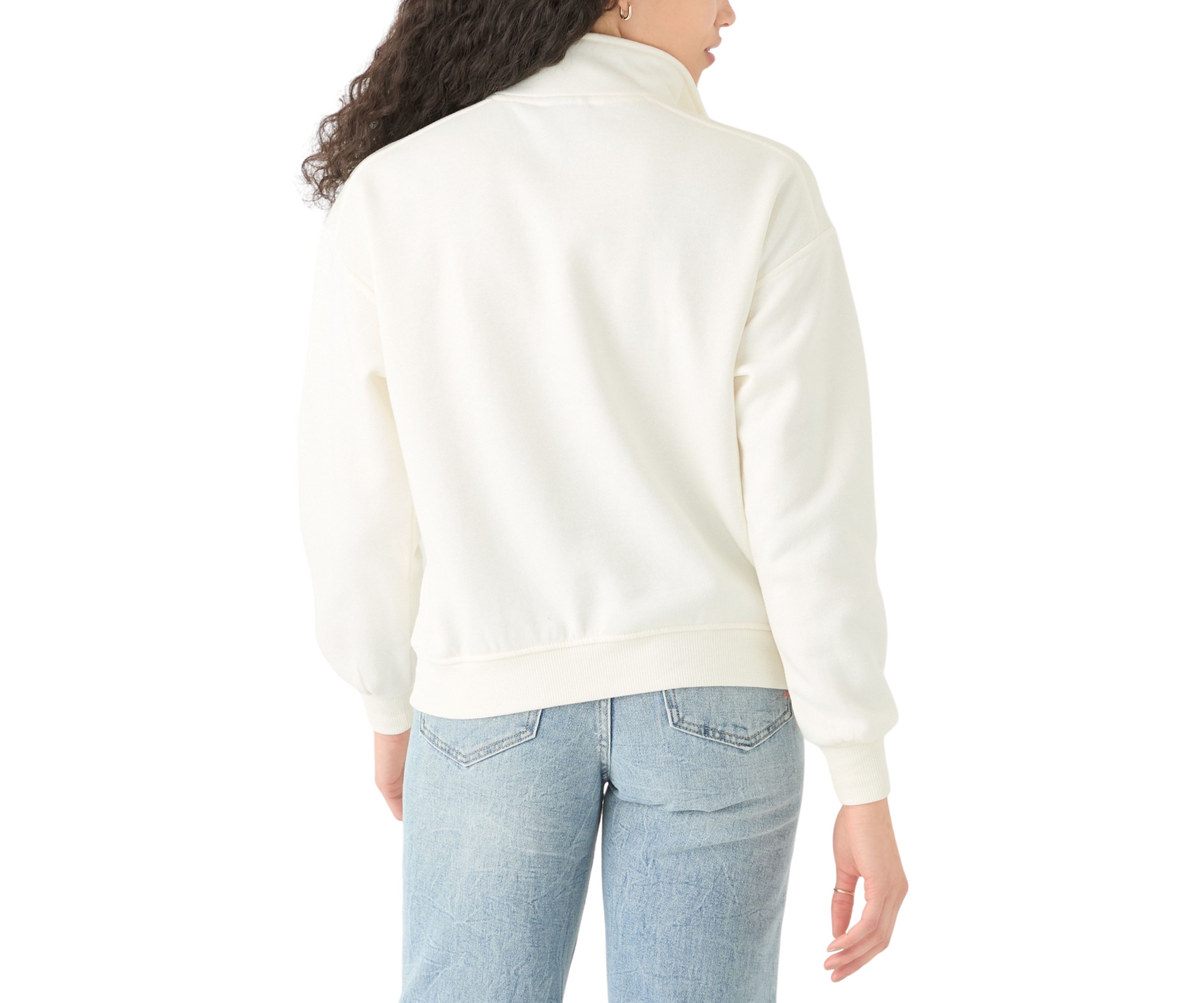 Womens Long Sleeve Zip Diamond Head Graphic Sweatshirt