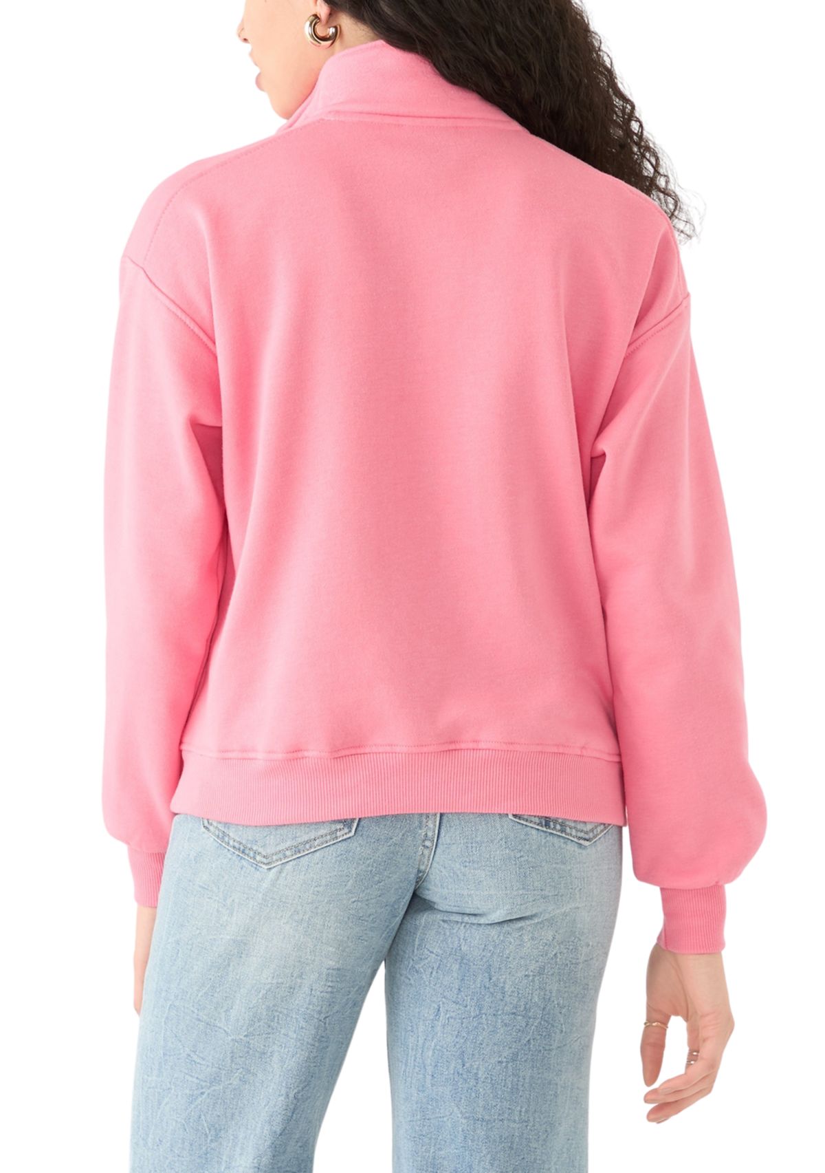 Womens Long Sleeve Zip Palm Springs Graphic Sweatshirt
