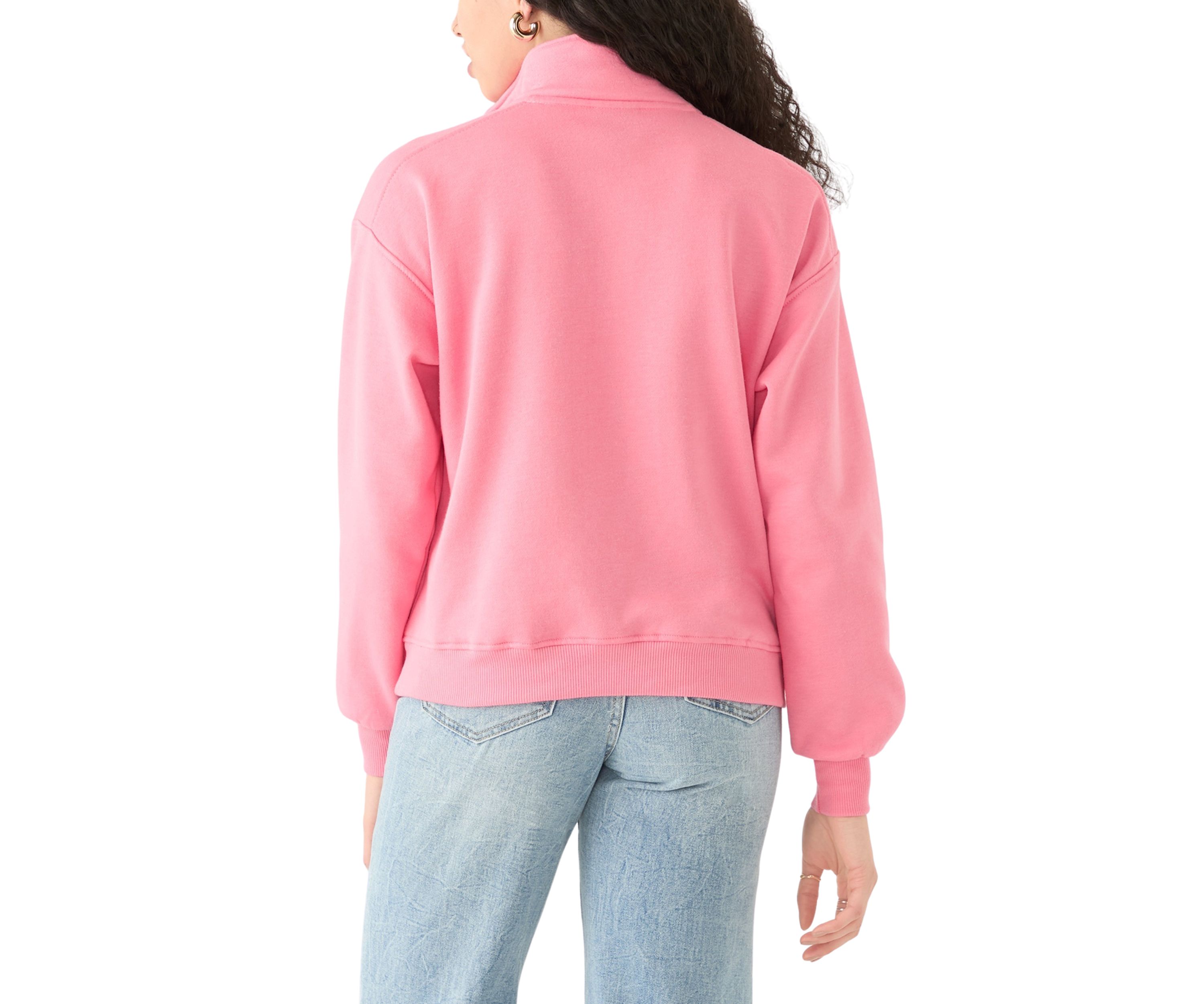 Womens Long Sleeve Zip Palm Springs Graphic Sweatshirt