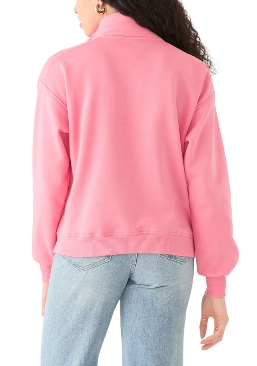 Womens Long Sleeve Zip Palm Springs Graphic Sweatshirt