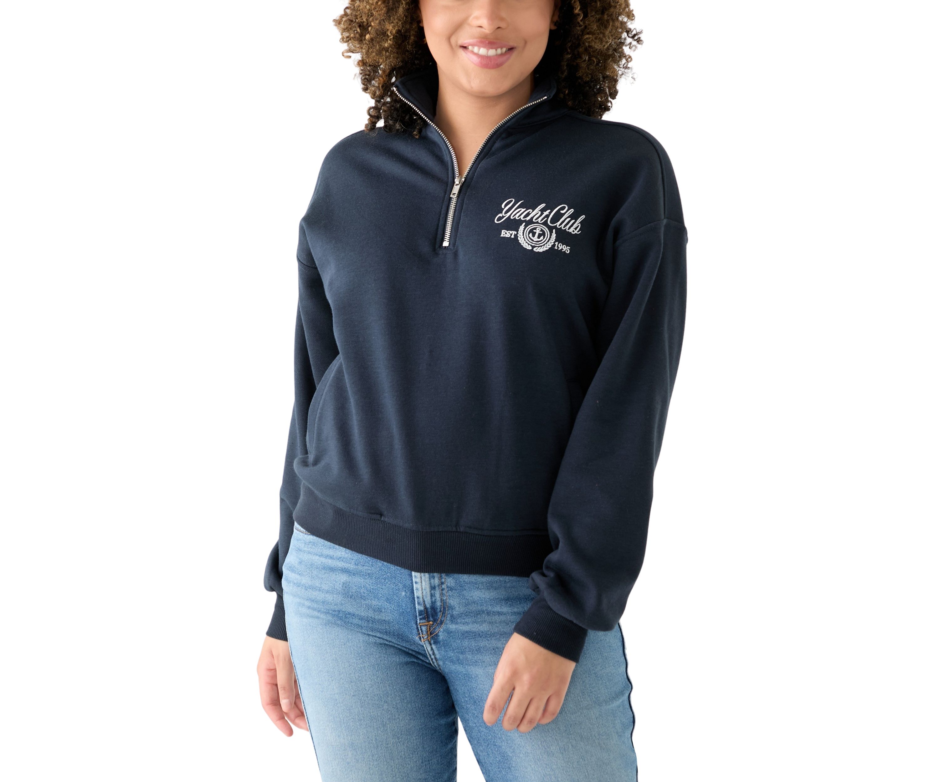 Womens 1/4 Zip Yacht Club Pullover