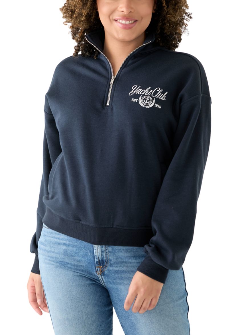 Womens 1/4 Zip Yacht Club Pullover
