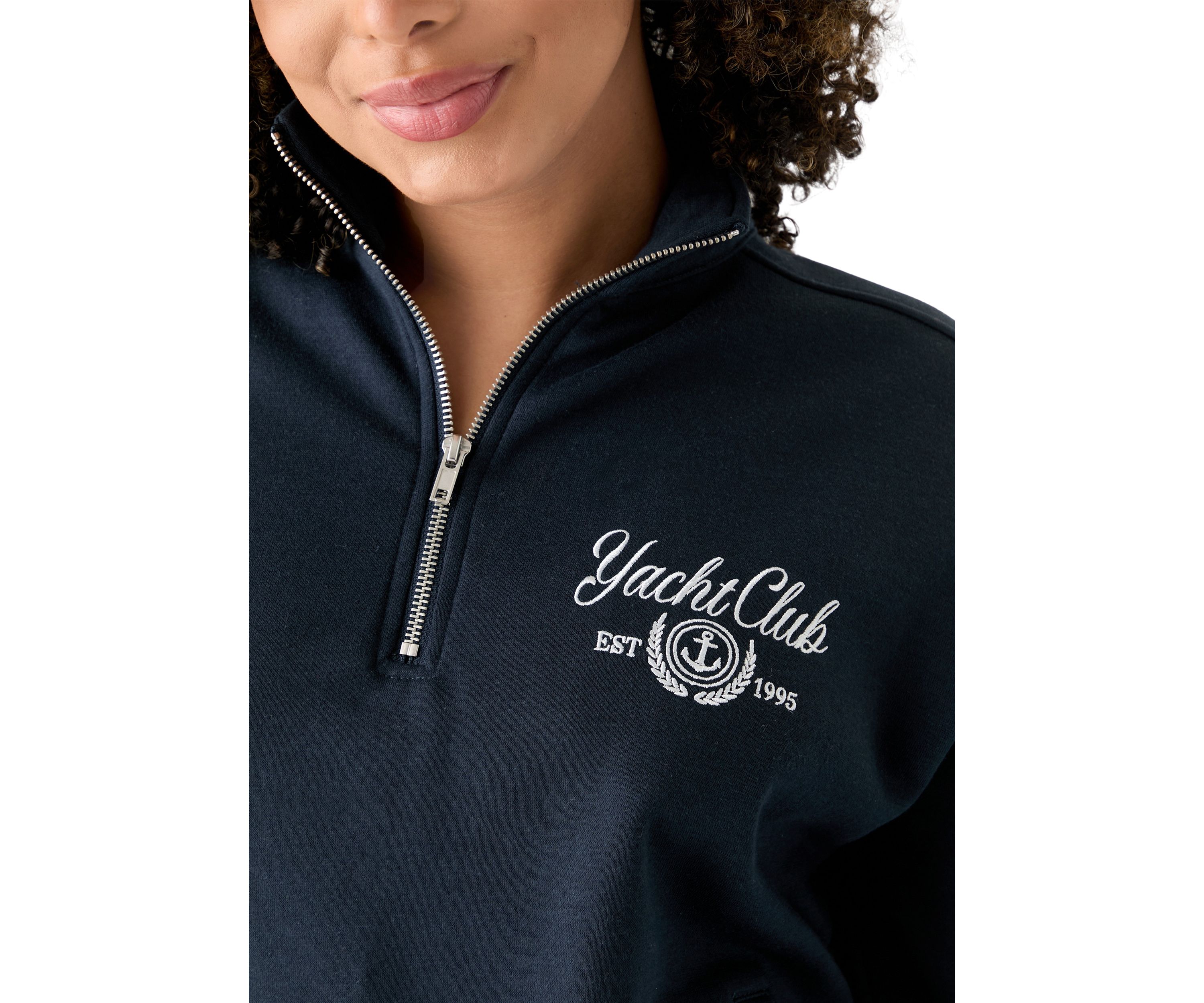 Womens 1/4 Zip Yacht Club Pullover