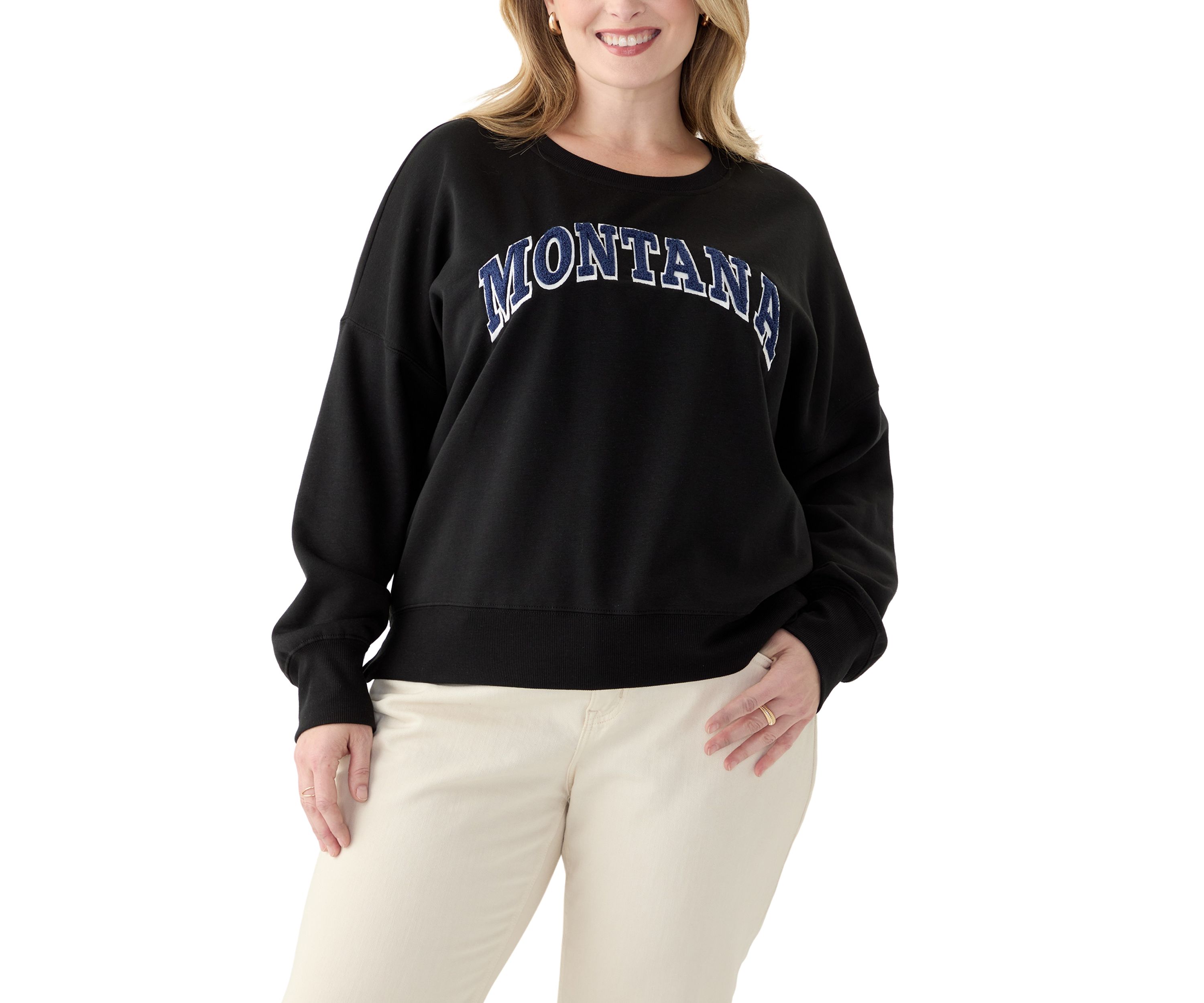 Plus Size Long Sleeve Montana Graphic Sweatshirt 