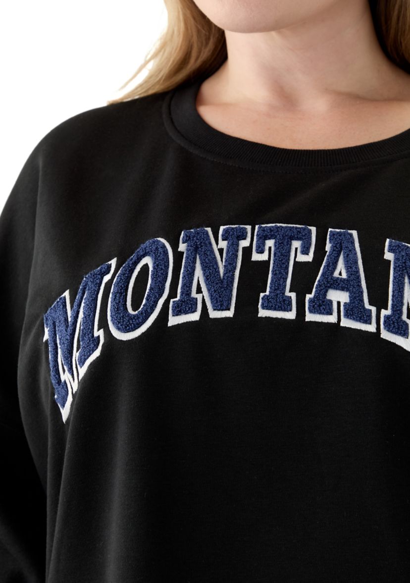 Plus Size Long Sleeve Montana Graphic Sweatshirt 