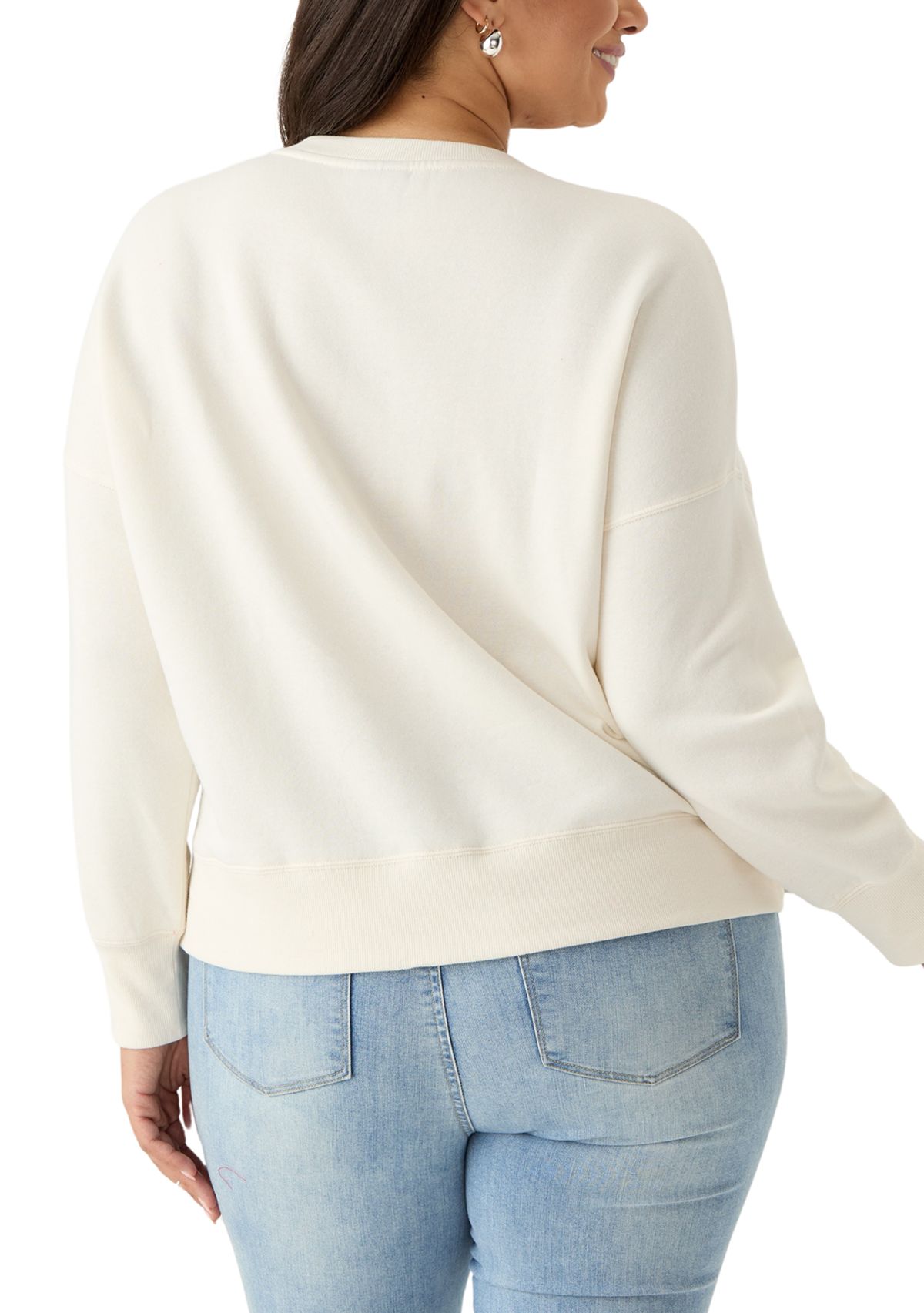 Plus Size XOXO Cropped Sweatshirt