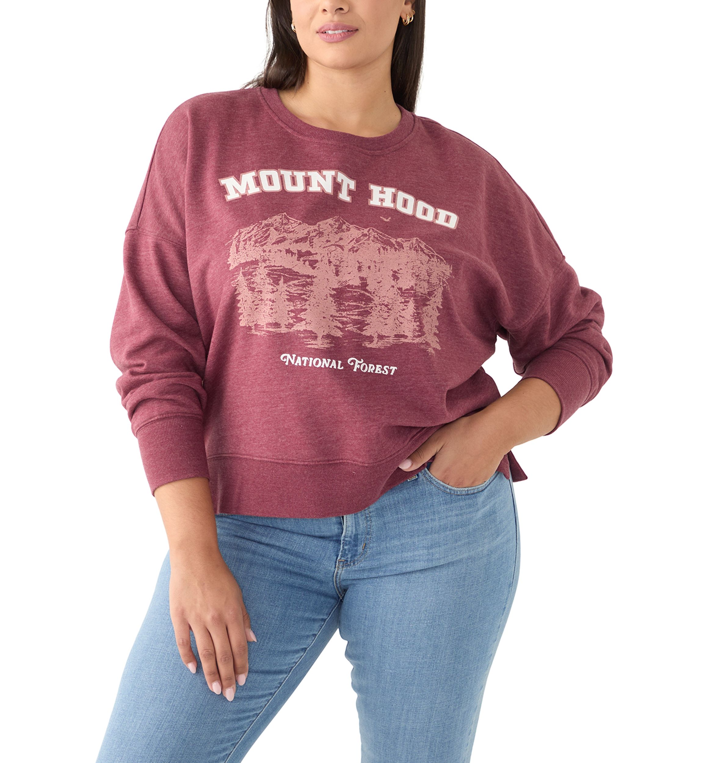 Plus Size Long Sleeve Graphic Sweatshirt 
