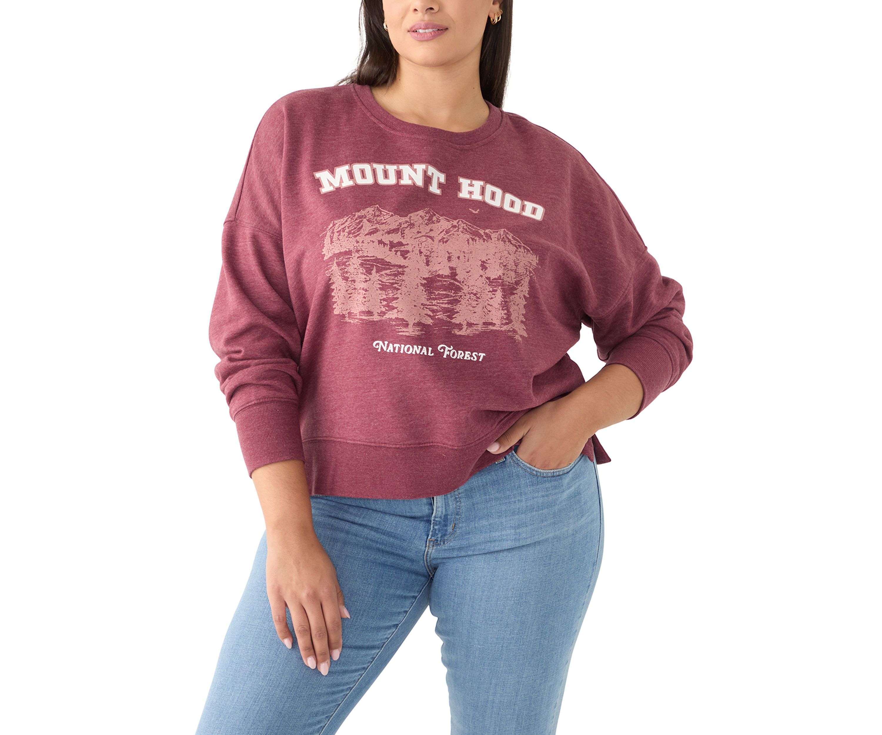 Plus Size Long Sleeve Graphic Sweatshirt 