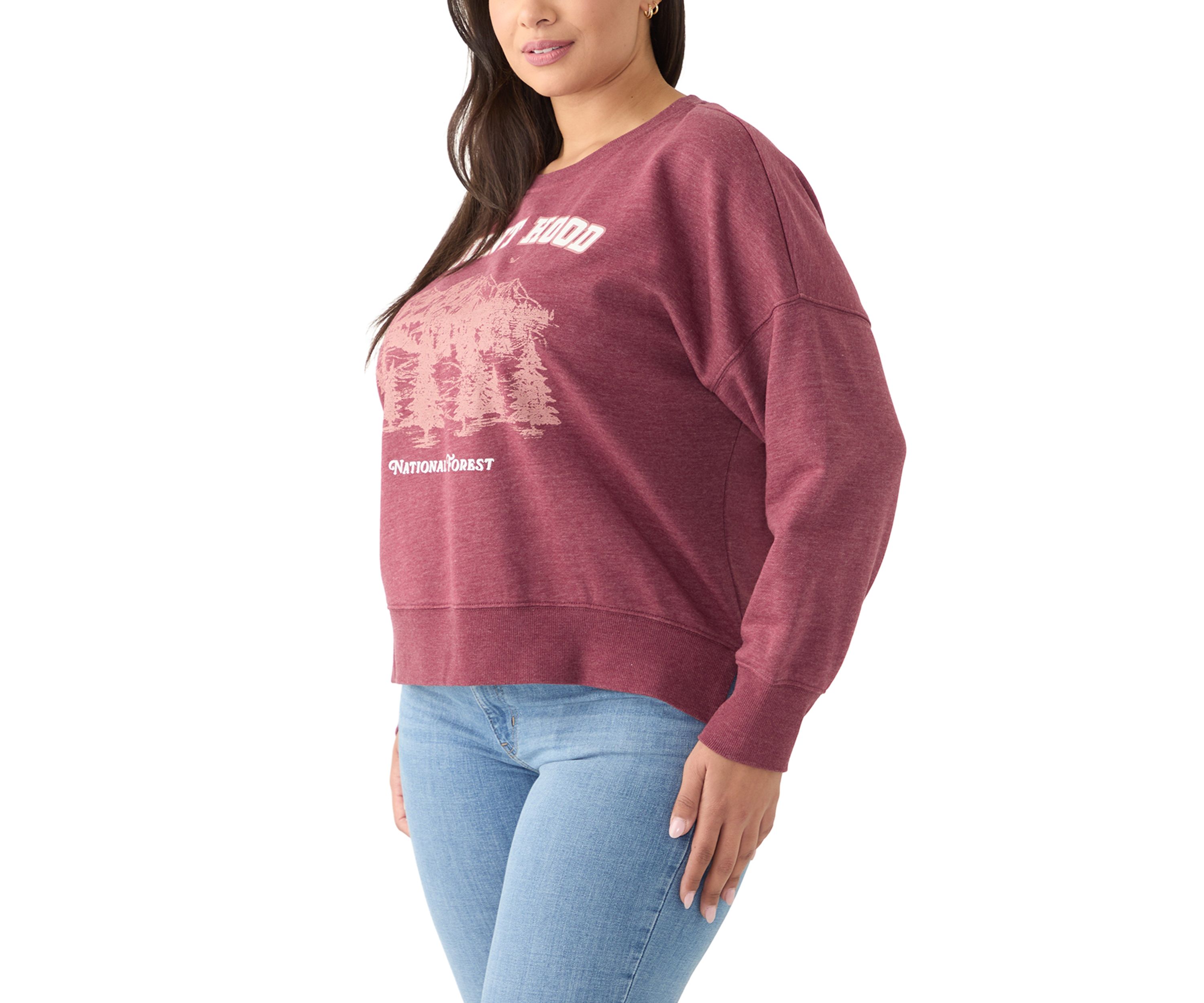 Plus Size Long Sleeve Graphic Sweatshirt 