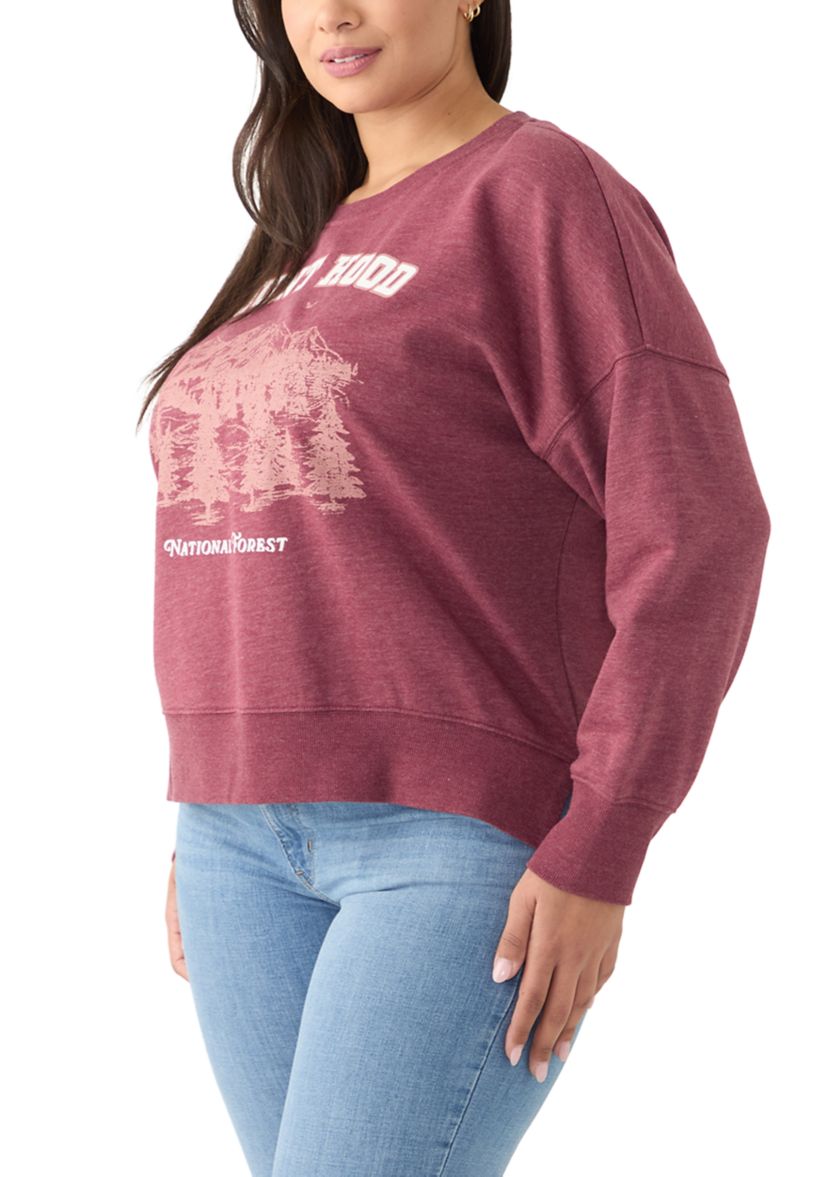 Plus Size Long Sleeve Graphic Sweatshirt 