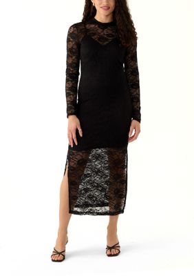 Oak & Trellis Women’s Long Sleeve Lace Bodycon Dress