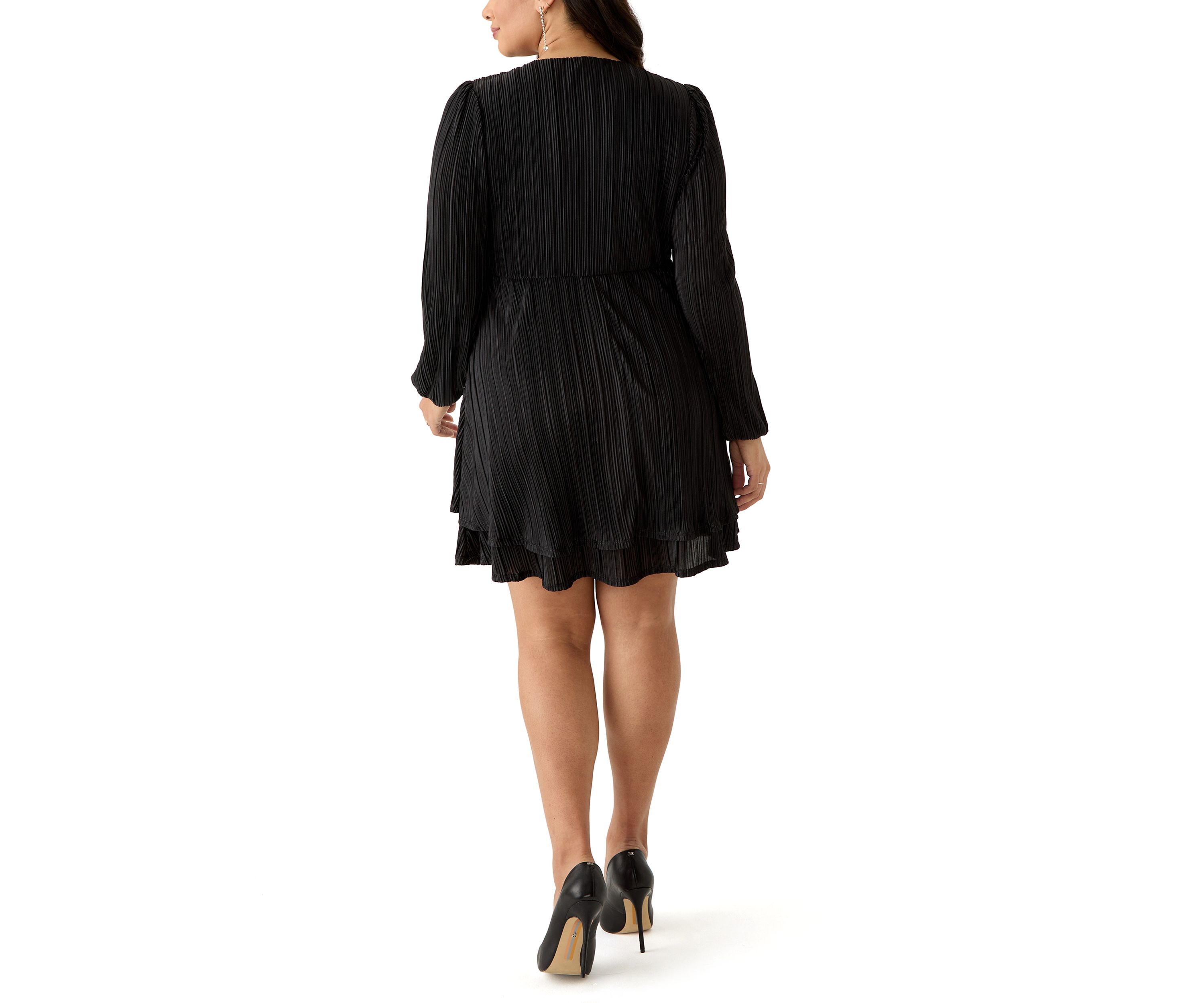 Plus Size Empire Waist Pleated Dress